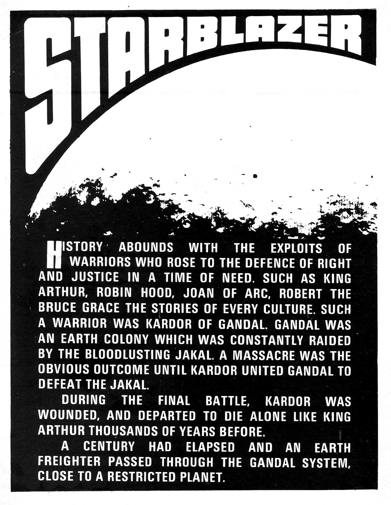 Read online Starblazer comic -  Issue #106 - 2