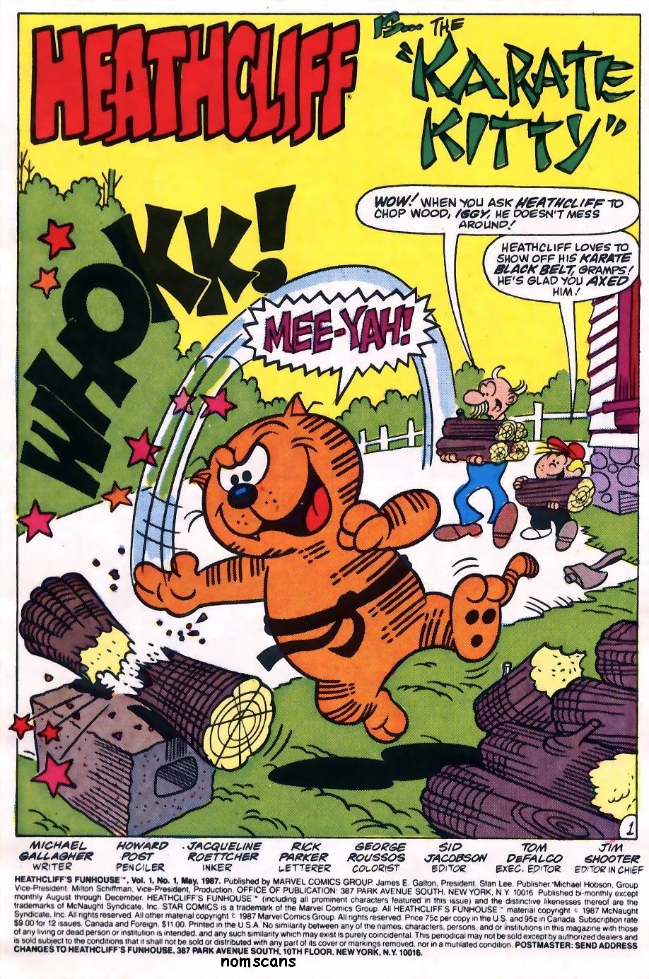 Read online Heathcliff's Funhouse comic -  Issue #1 - 2