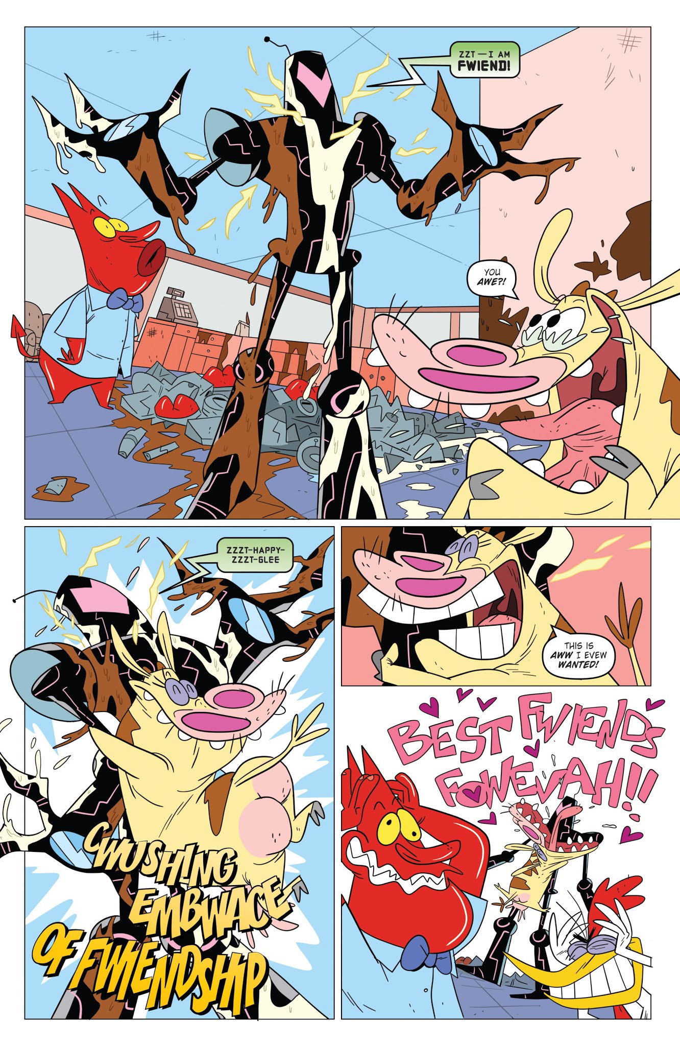 Read online Super Secret Crisis War!  Cow and Chicken comic -  Issue # Full - 11