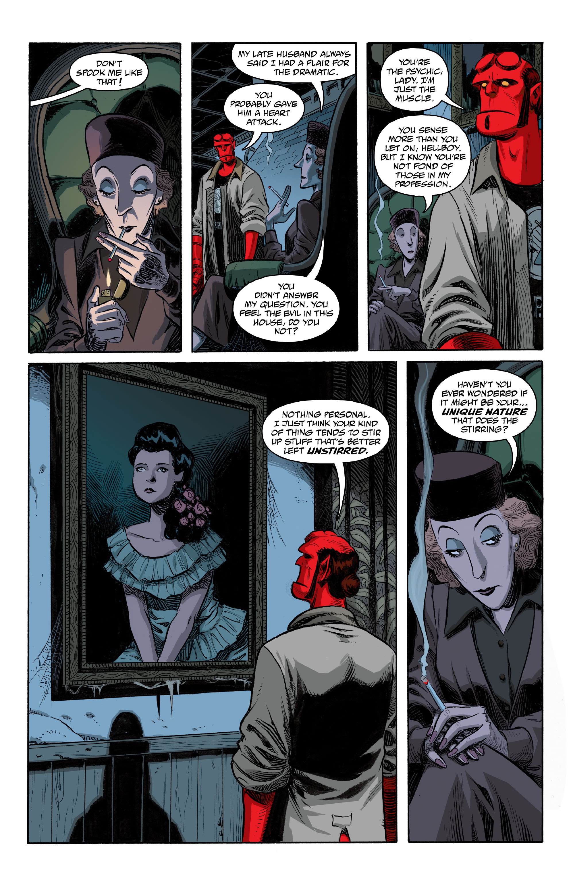 Read online Hellboy and the B.P.R.D.: The Secret of Chesbro House comic -  Issue #1 - 5