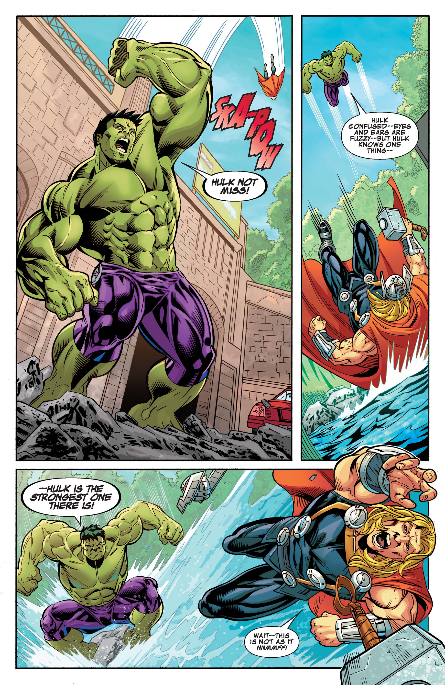 Read online The Incredible Hulk vs. The Mighty Thor: New York Jets Exclusive comic -  Issue # Full - 11