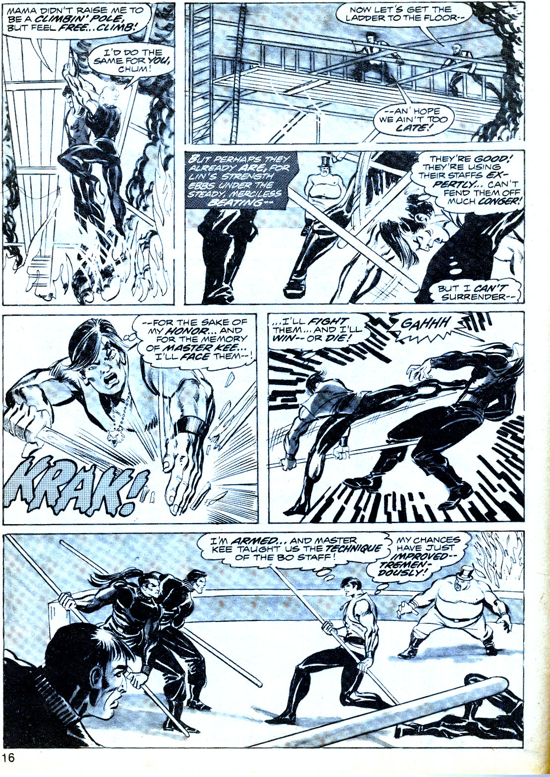Read online The Deadly Hands of Kung Fu comic -  Issue #6 - 16