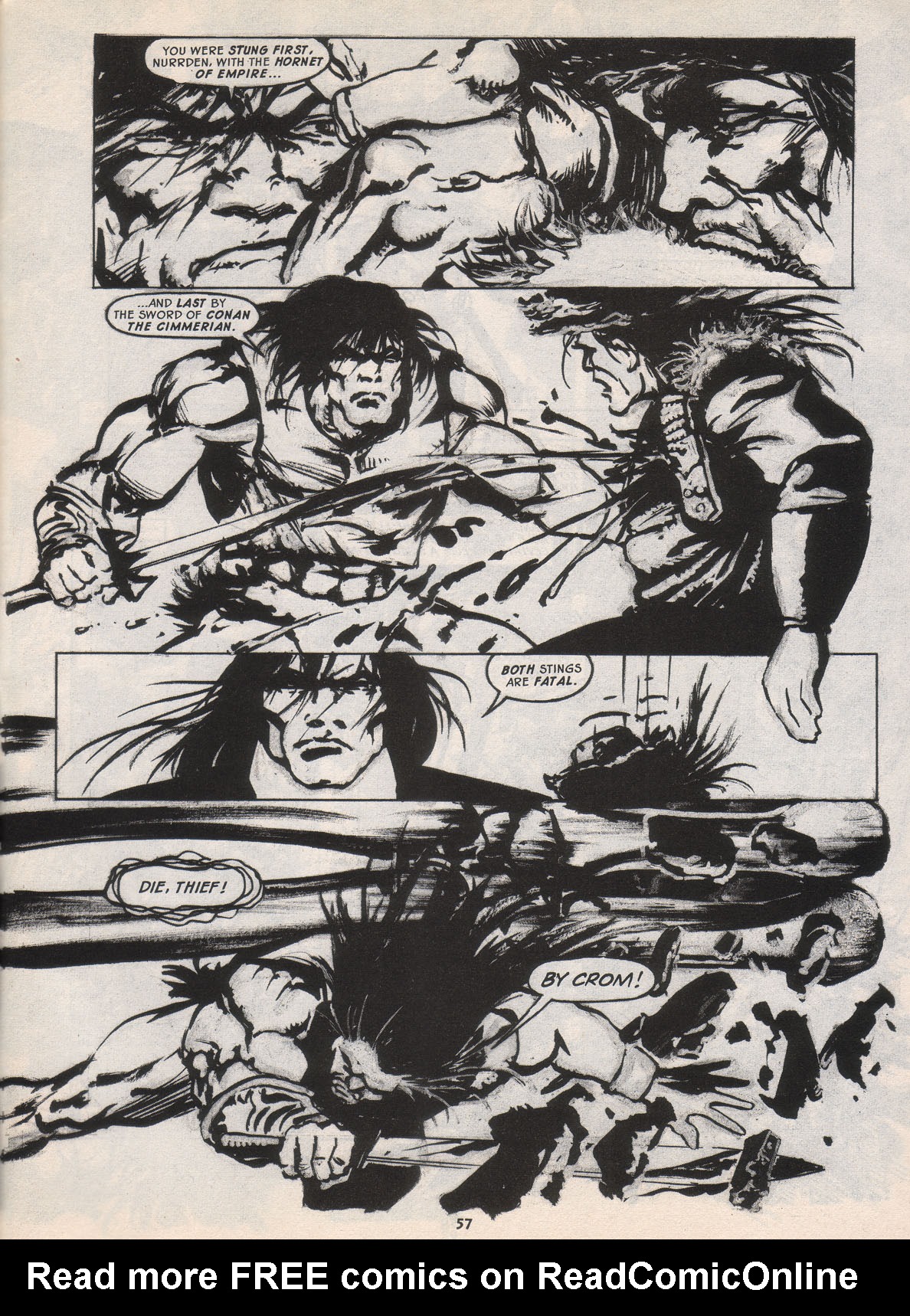 Read online The Savage Sword Of Conan comic -  Issue #222 - 57