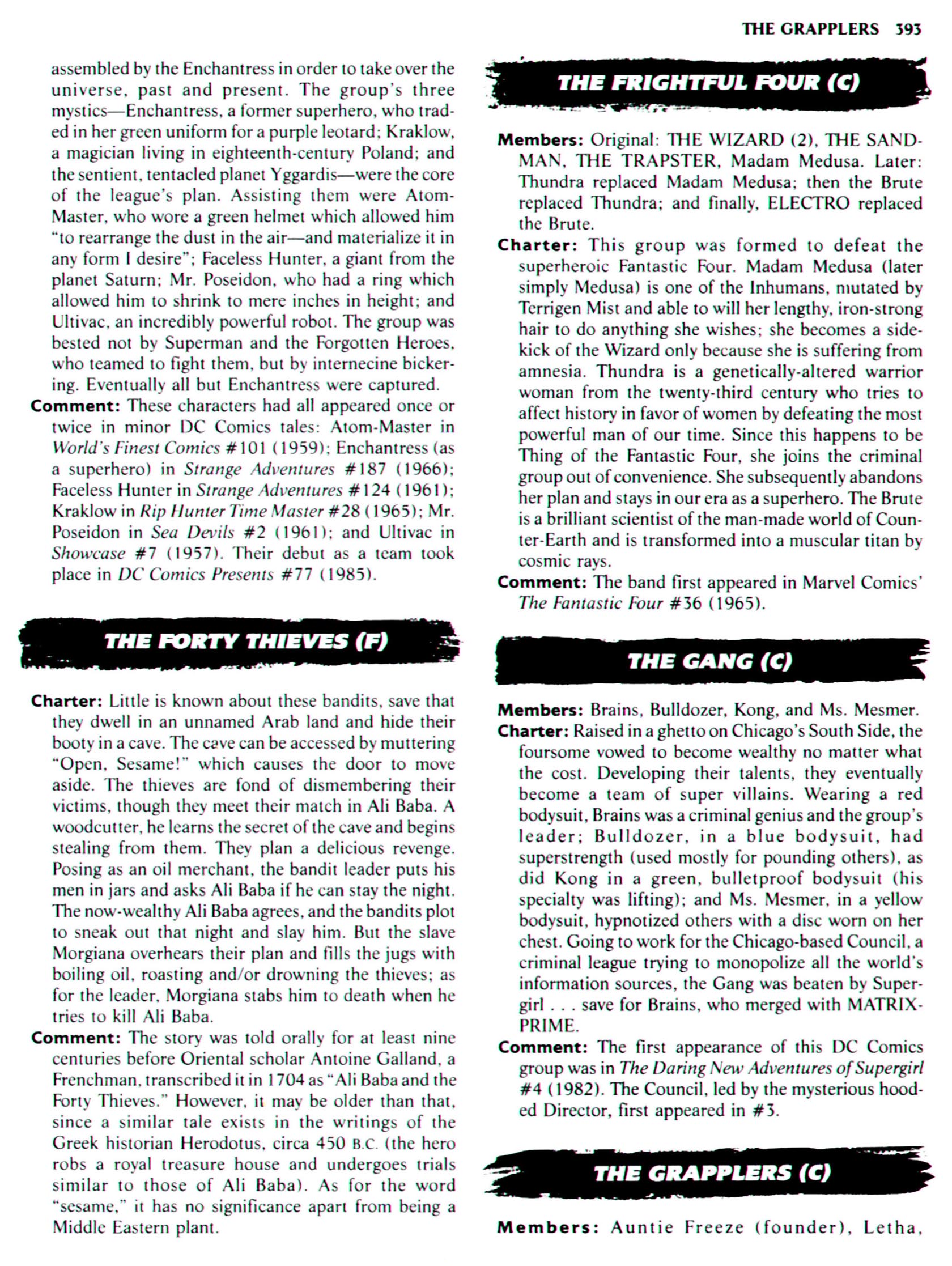 Read online The Encyclopedia of Super Villains comic -  Issue # TPB (Part 2) - 183