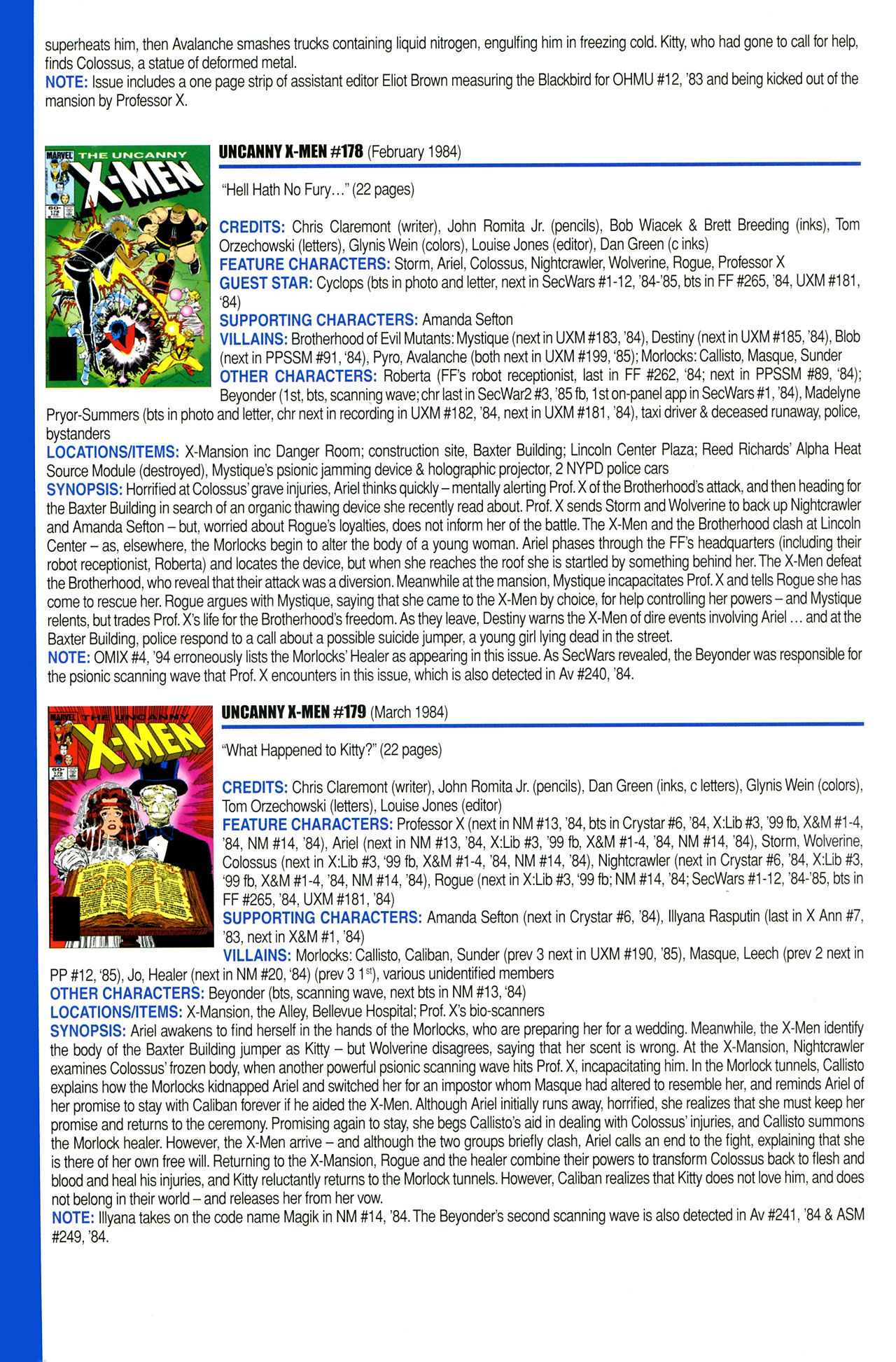 Read online Official Index to the Marvel Universe comic -  Issue #4 - 60