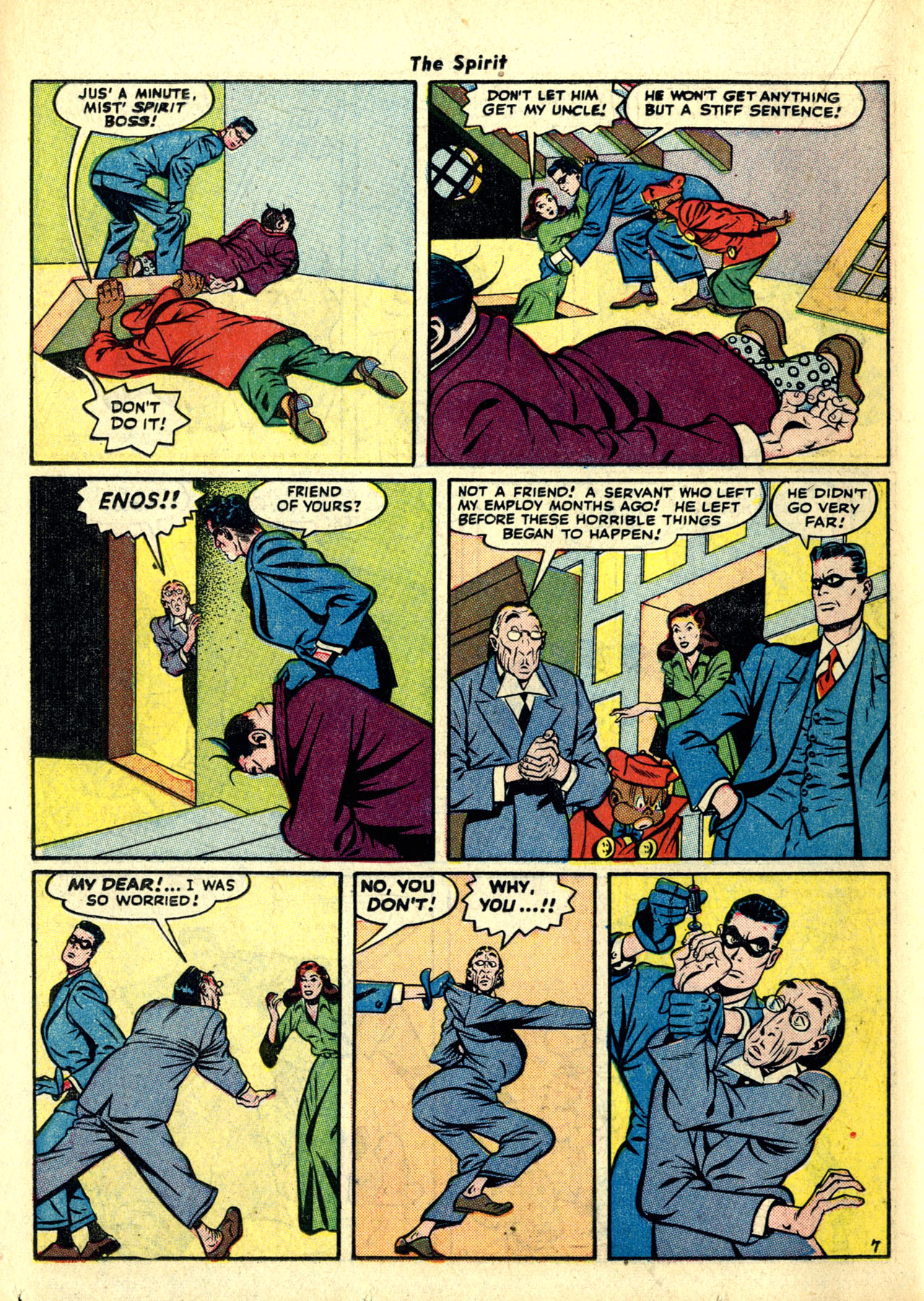 Read online The Spirit (1944) comic -  Issue #7 - 32