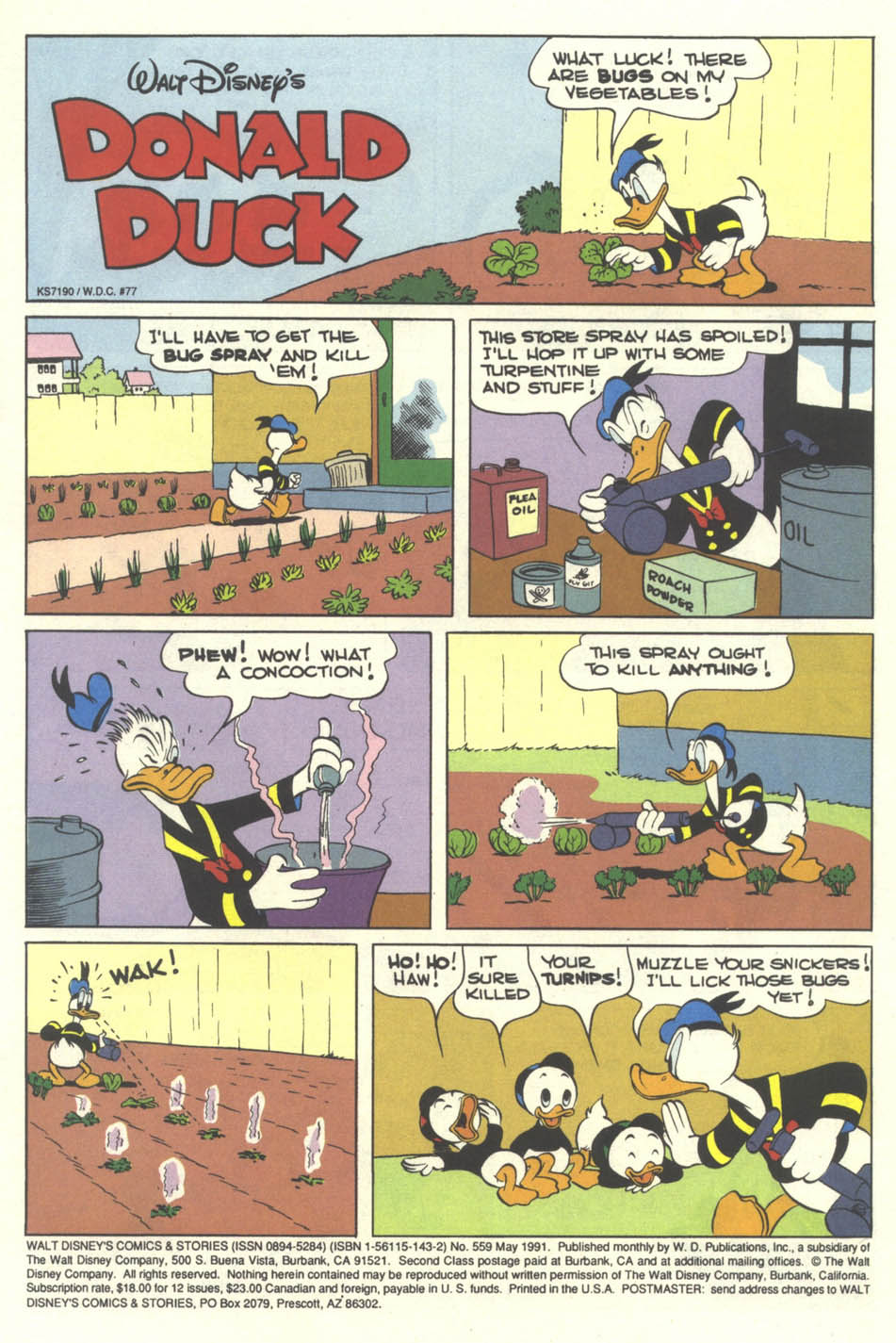Read online Walt Disney's Comics and Stories comic -  Issue #559 - 2