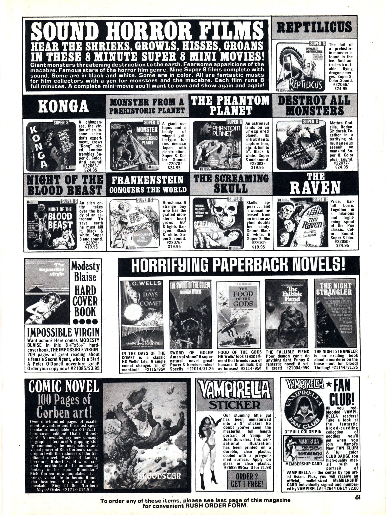 Read online Vampirella (1969) comic -  Issue #56 - 61
