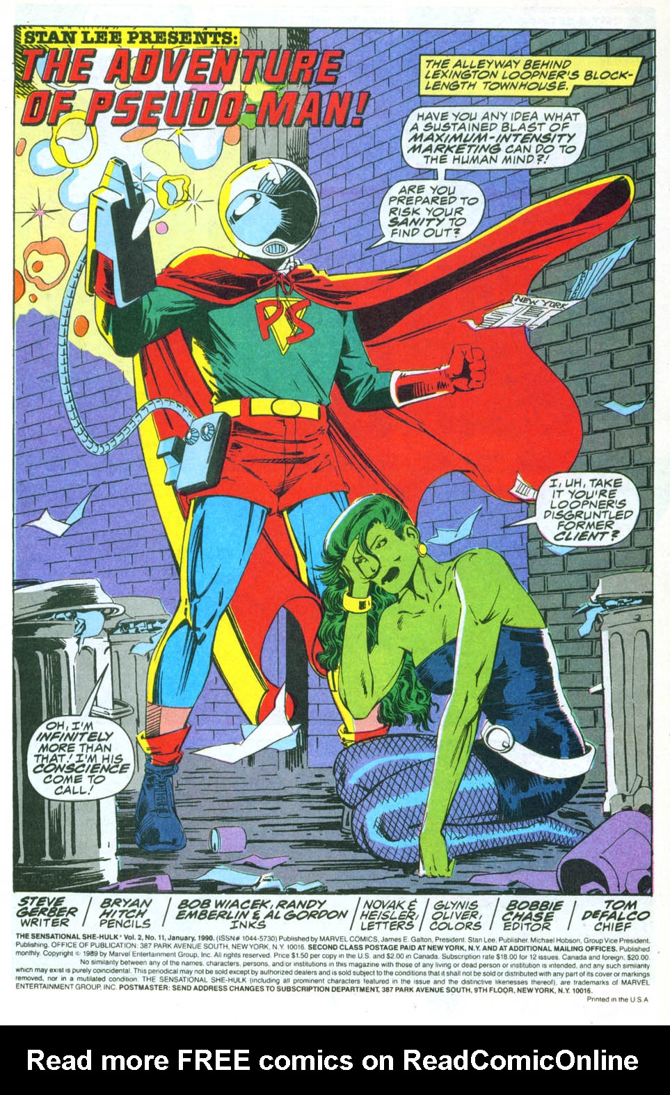 Read online The Sensational She-Hulk comic -  Issue #11 - 2