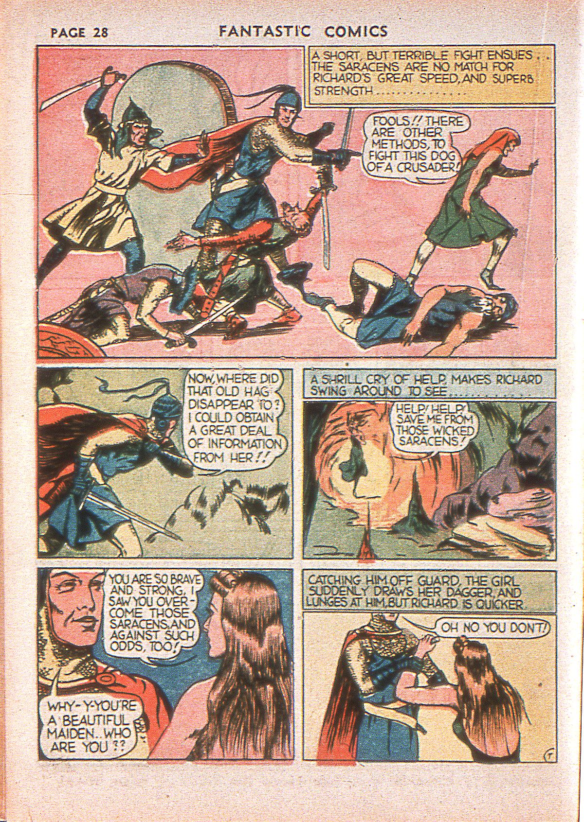 Read online Fantastic Comics comic -  Issue #1 - 31