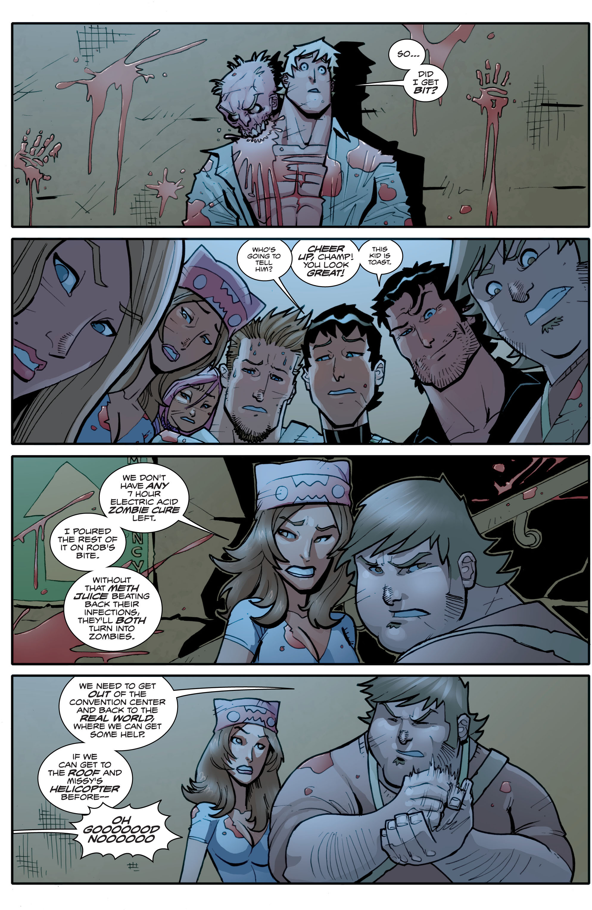 Read online Fanboys vs. Zombies comic -  Issue #4 - 10