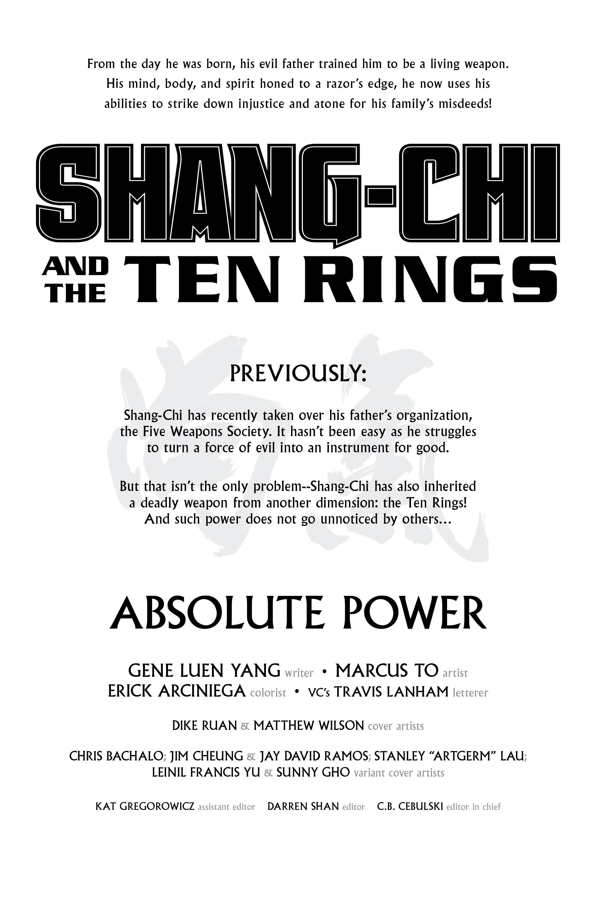 Read online Shang-Chi and the Ten Rings comic -  Issue #1 - 6