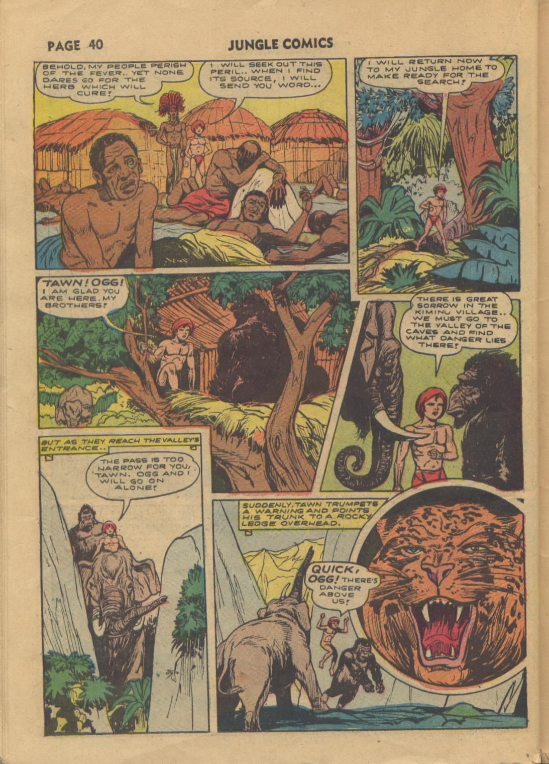 Read online Jungle Comics comic -  Issue #34 - 42