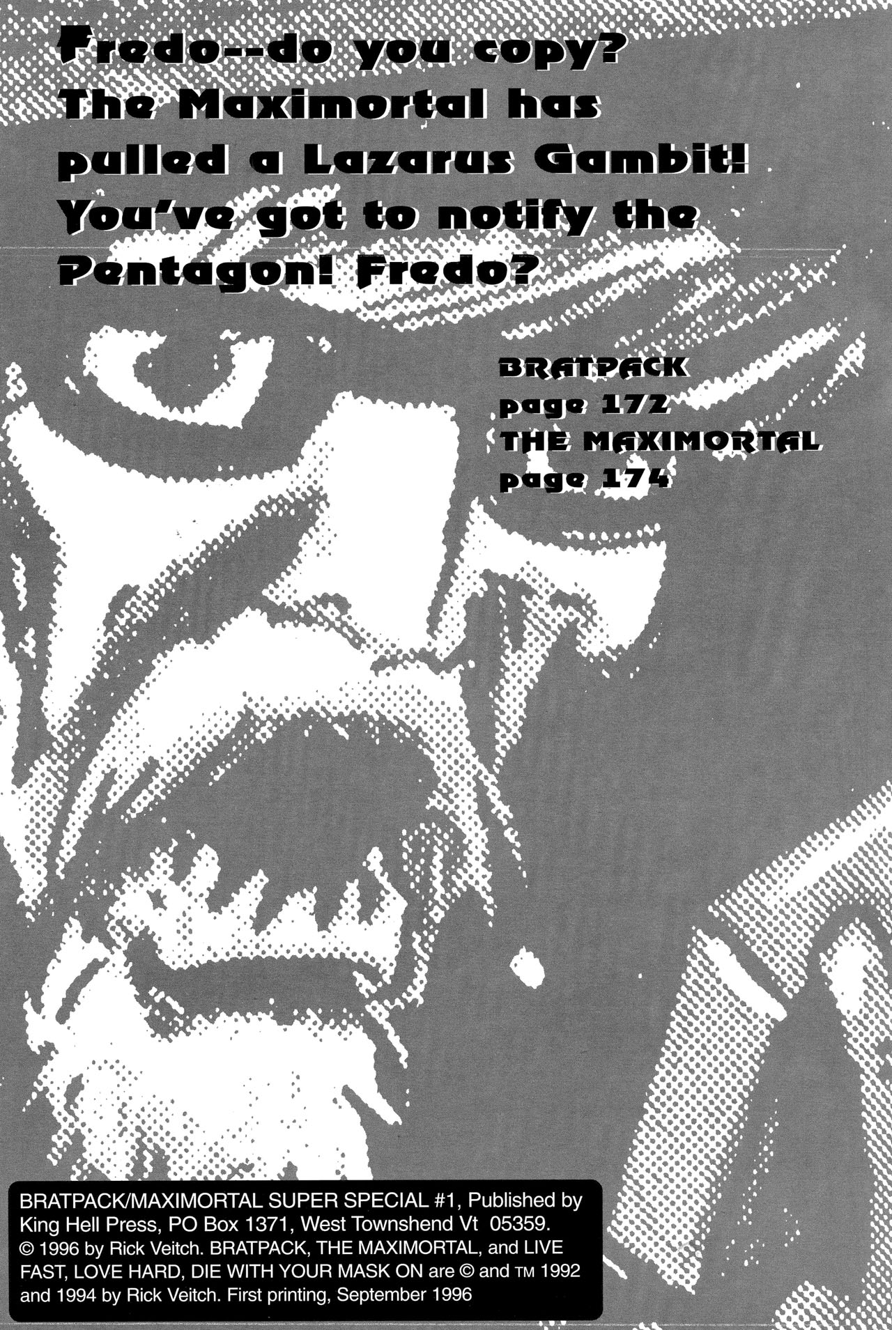 Read online Bratpack/Maximortal Super Special comic -  Issue #1 - 2