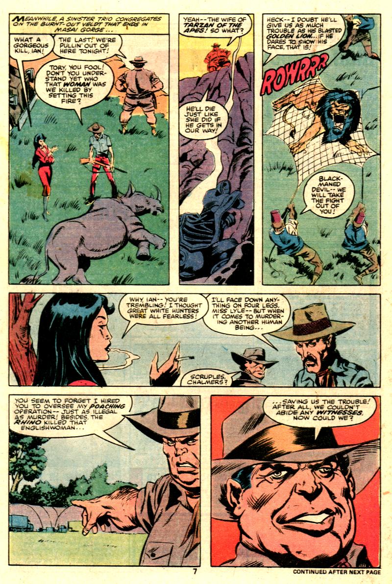 Read online Tarzan (1977) comic -  Issue #25 - 6