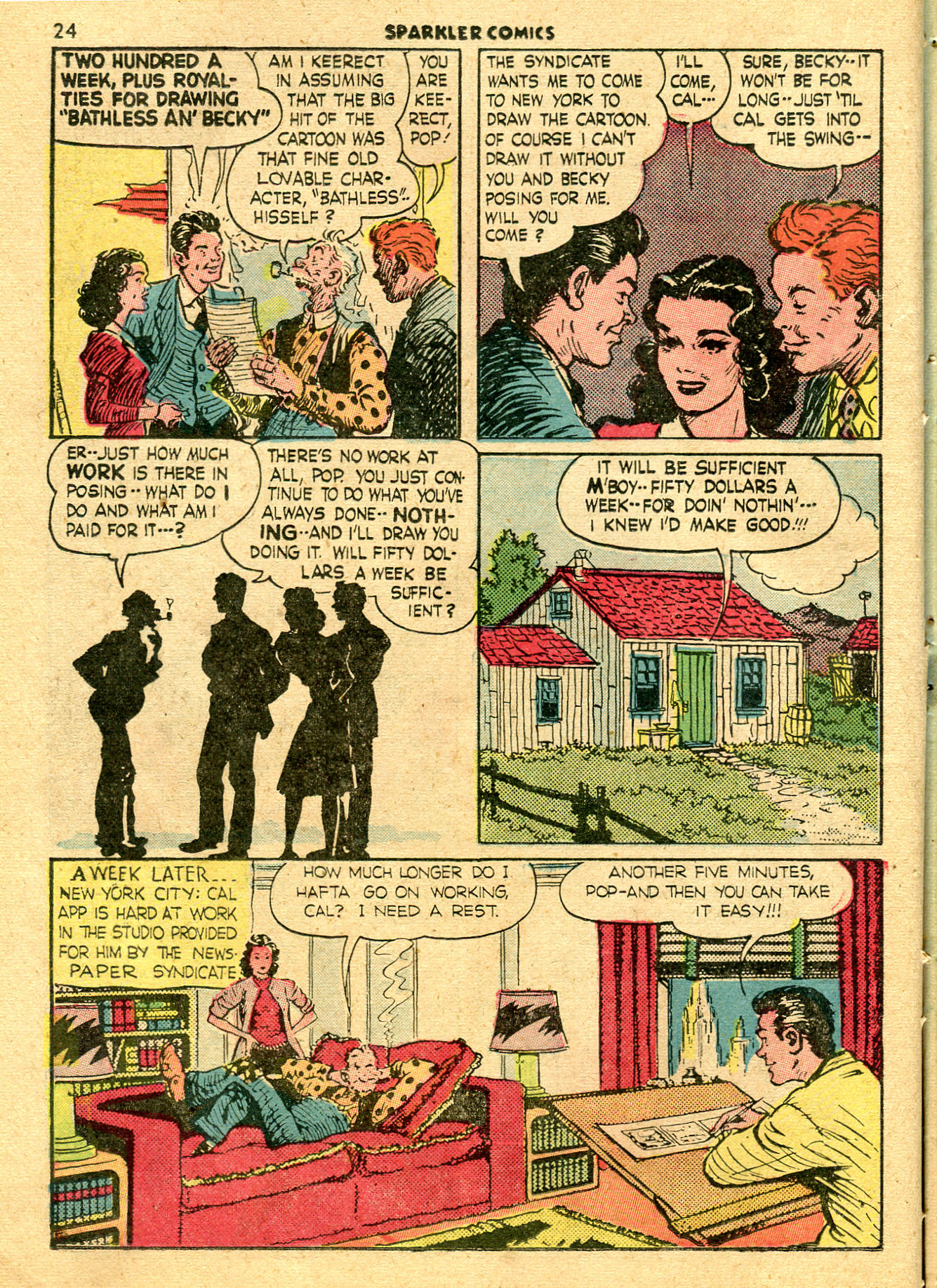 Read online Sparkler Comics comic -  Issue #24 - 26