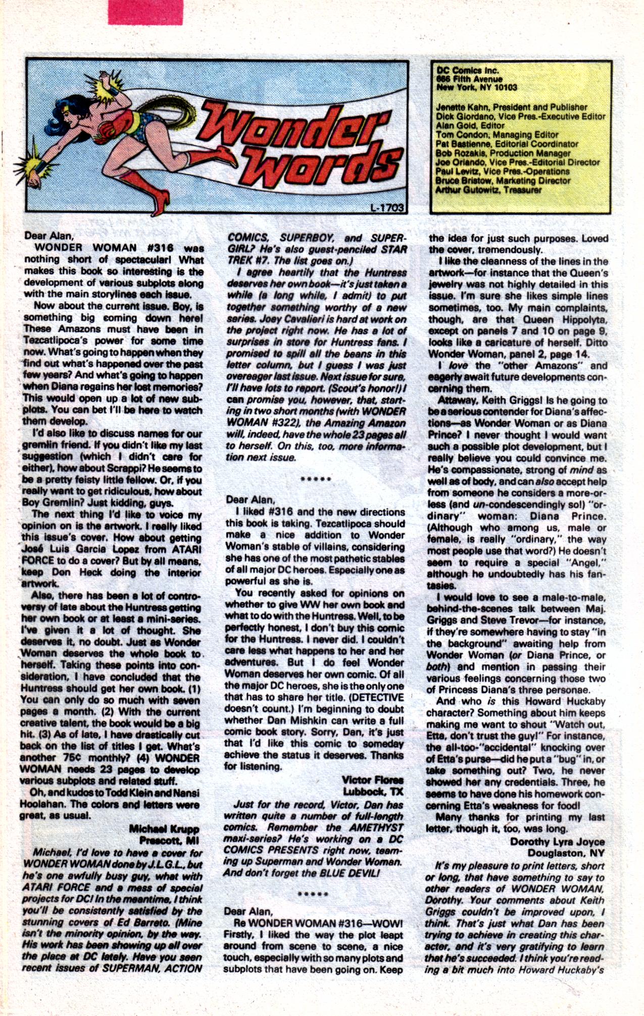Read online Wonder Woman (1942) comic -  Issue #320 - 25