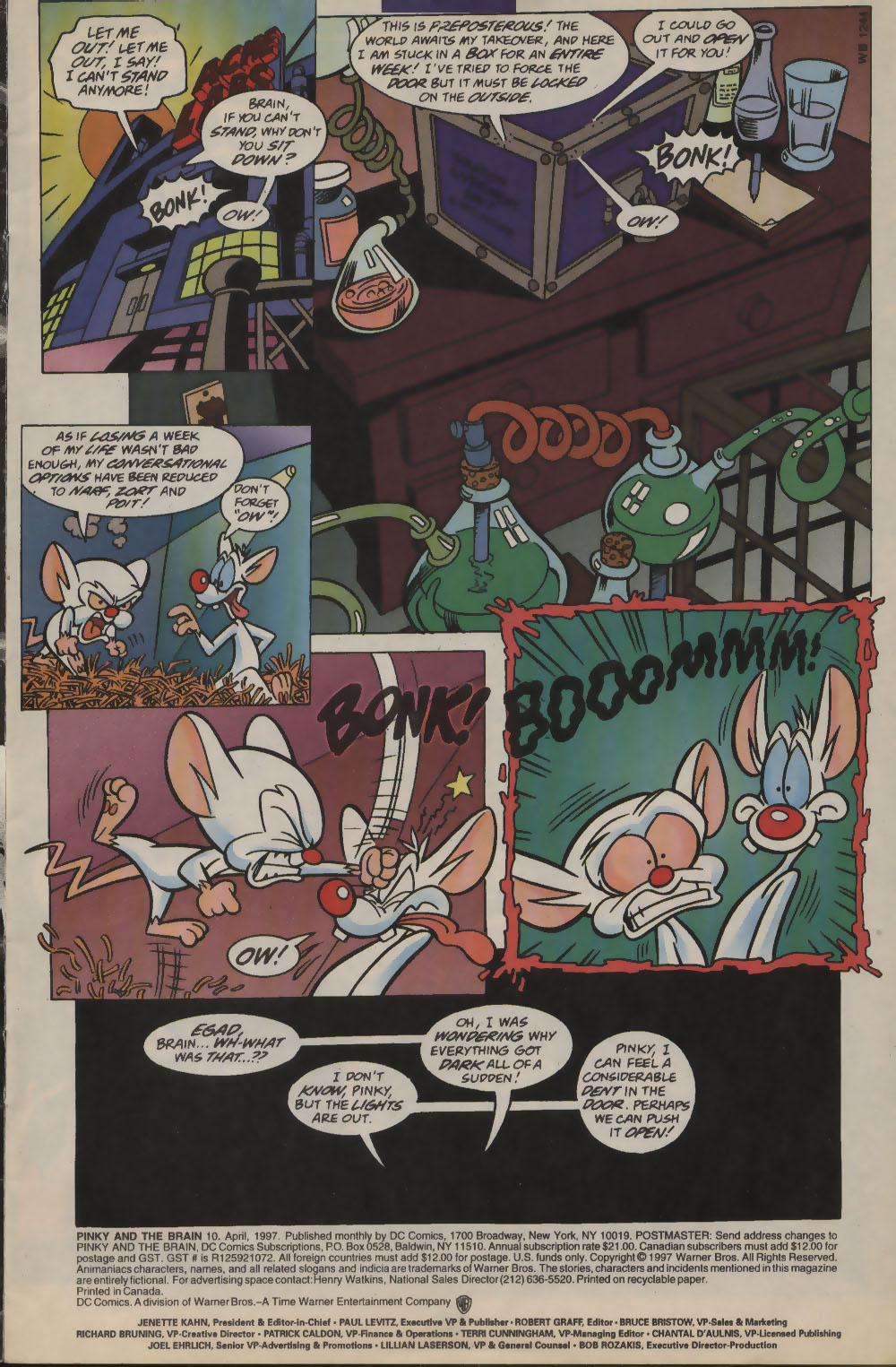 Read online Pinky and The Brain comic -  Issue #10 - 2