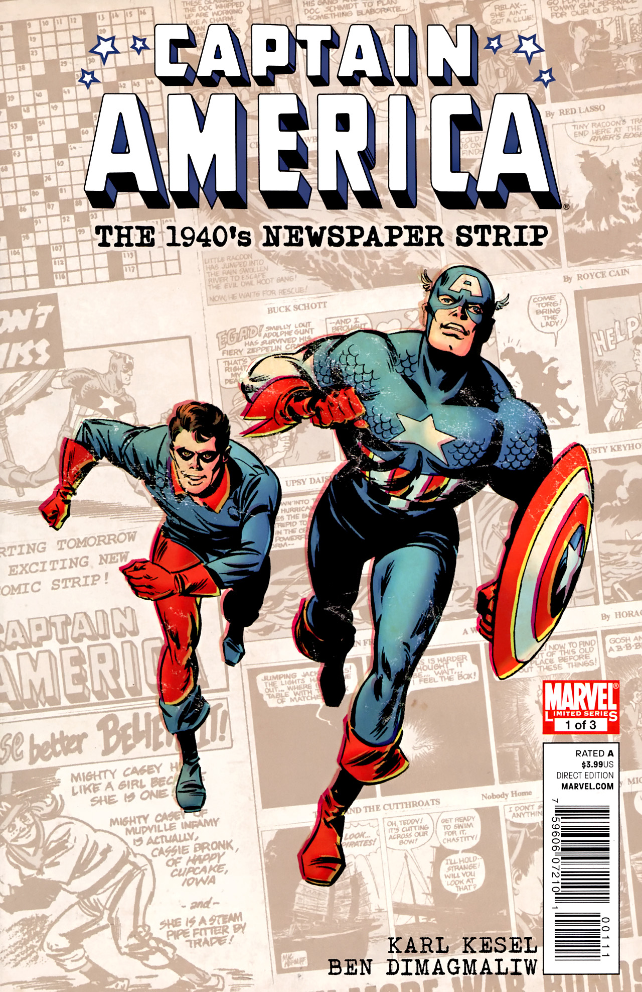 Read online Captain America: The 1940s Newspaper Strip comic -  Issue #1 - 1