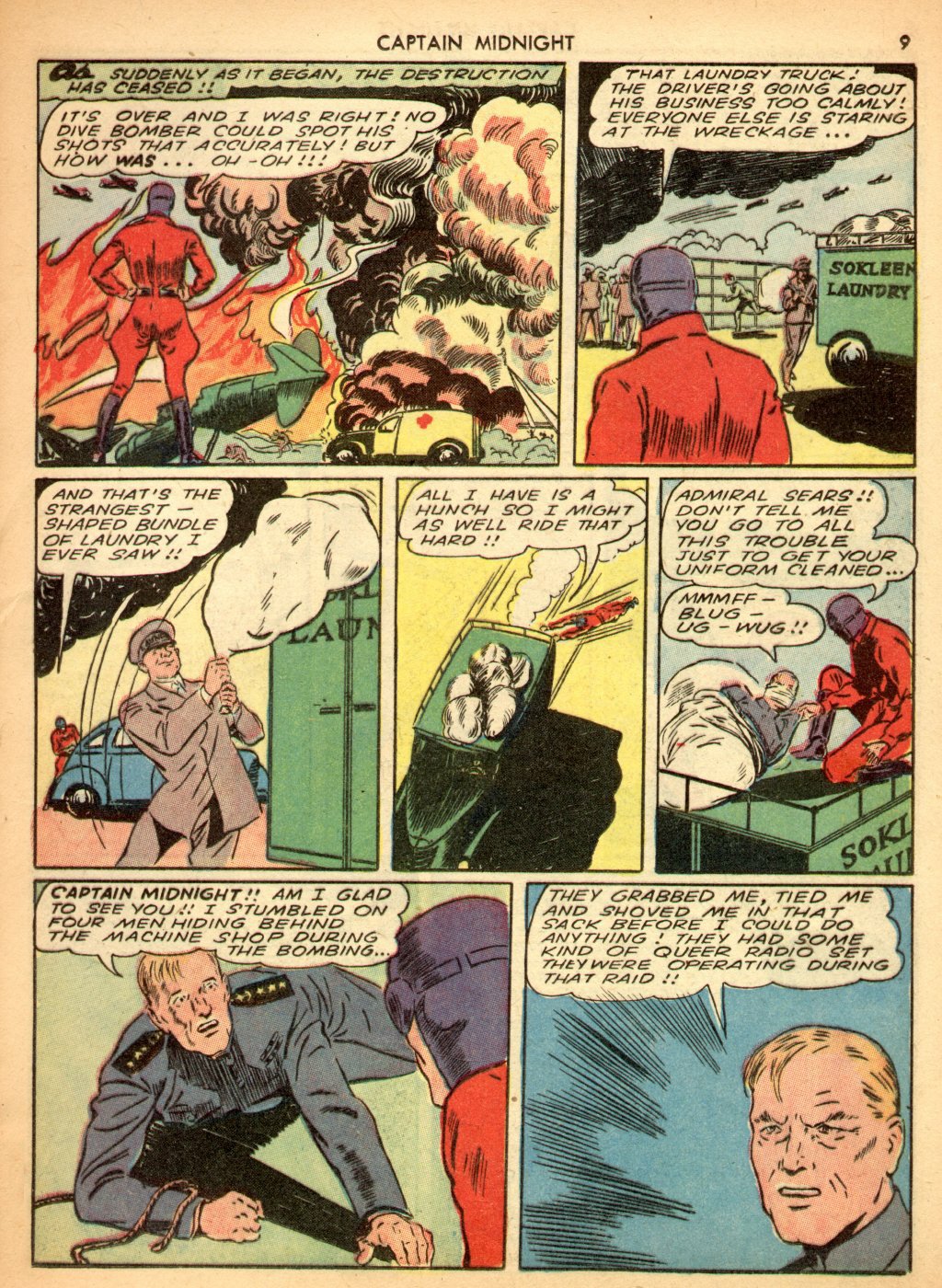 Read online Captain Midnight (1942) comic -  Issue #3 - 9