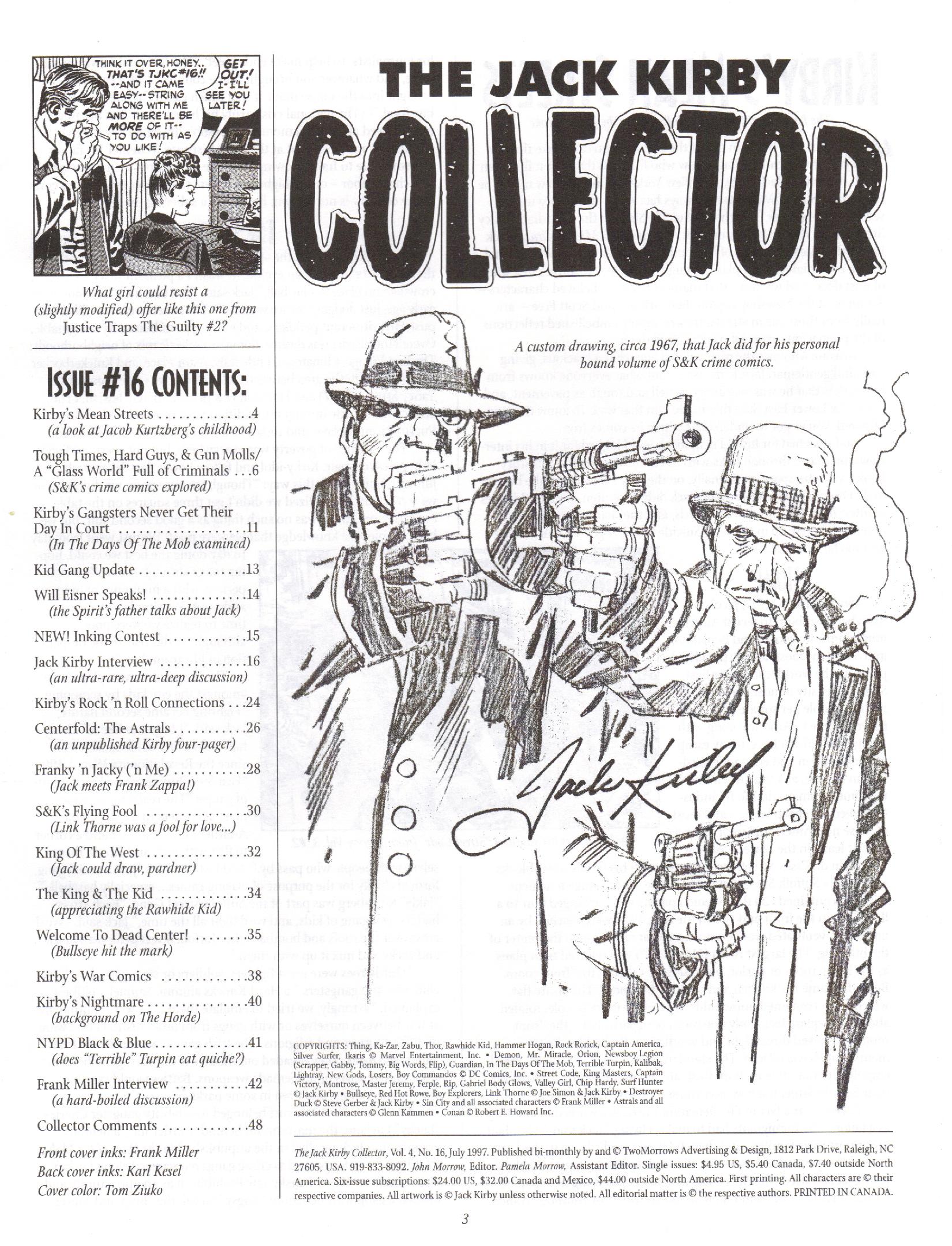 Read online The Jack Kirby Collector comic -  Issue #16 - 3