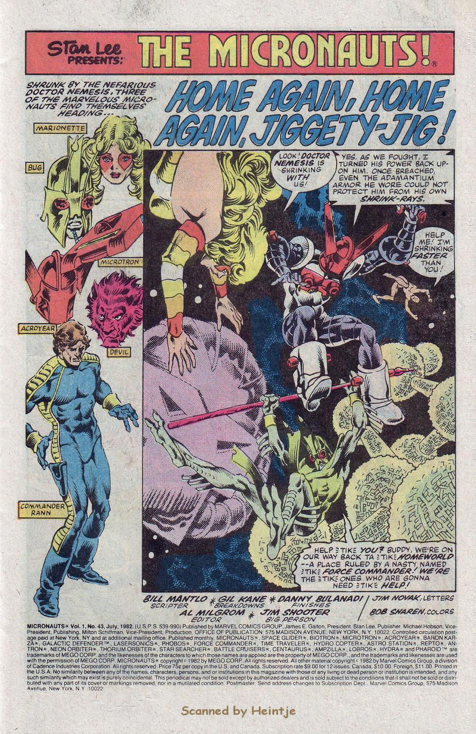 Read online Micronauts (1979) comic -  Issue #43 - 2