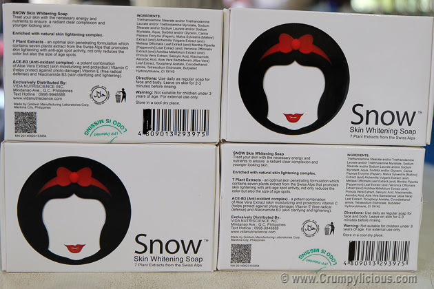 snow skin whitening soap