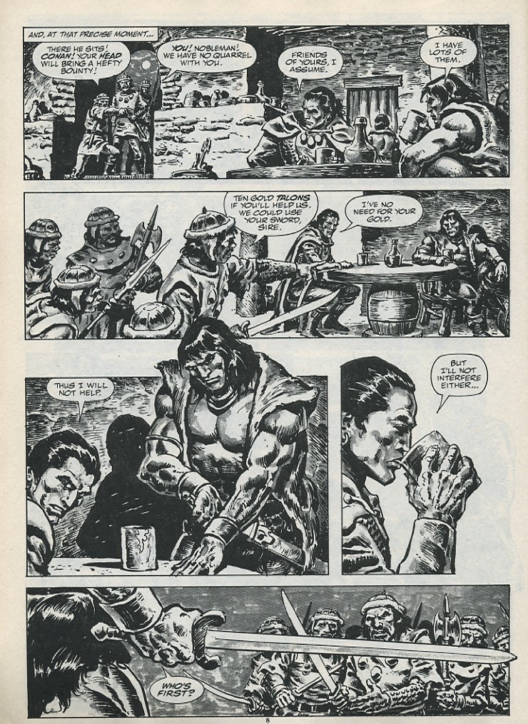 Read online The Savage Sword Of Conan comic -  Issue #187 - 10