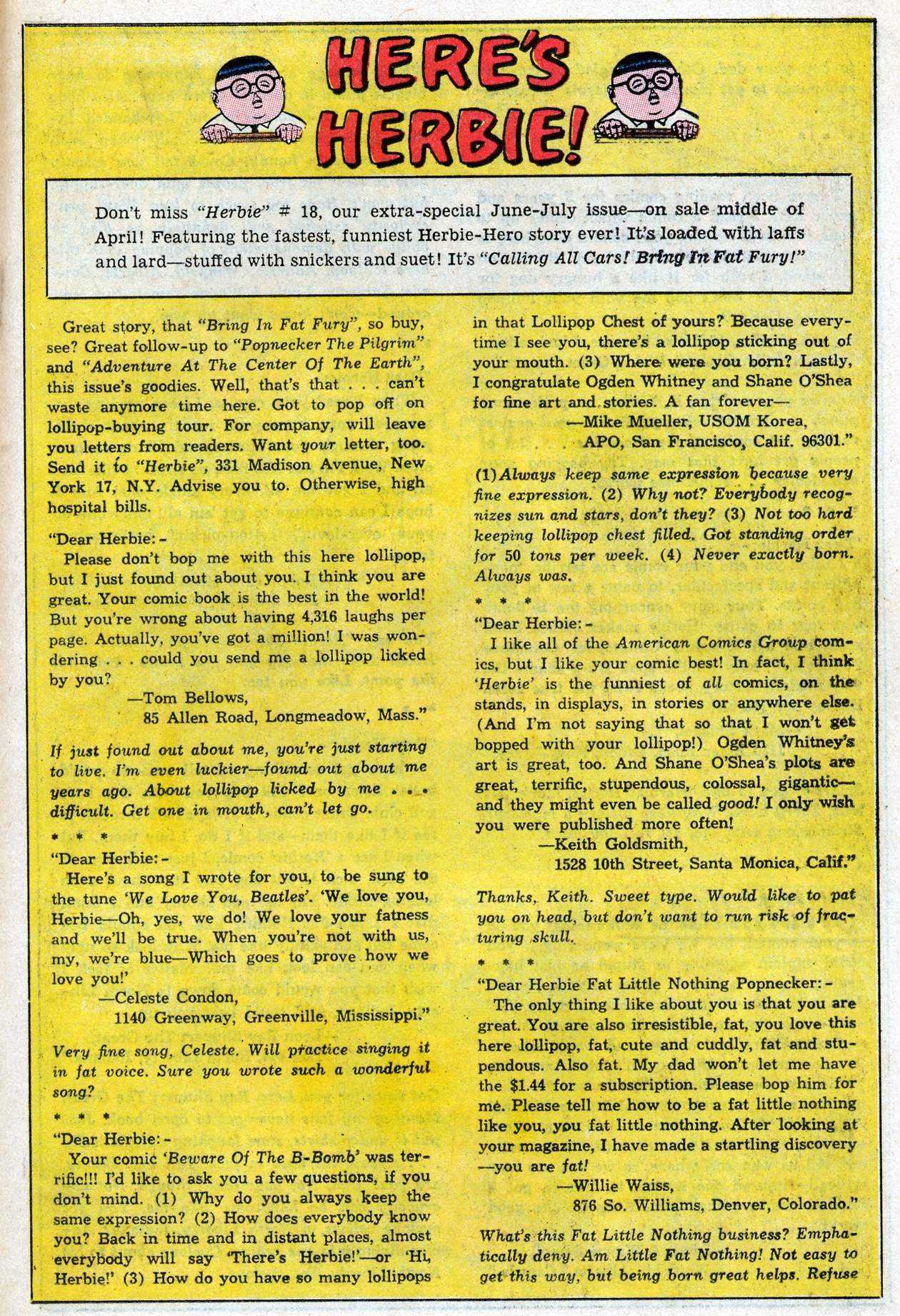 Read online Herbie comic -  Issue #17 - 15