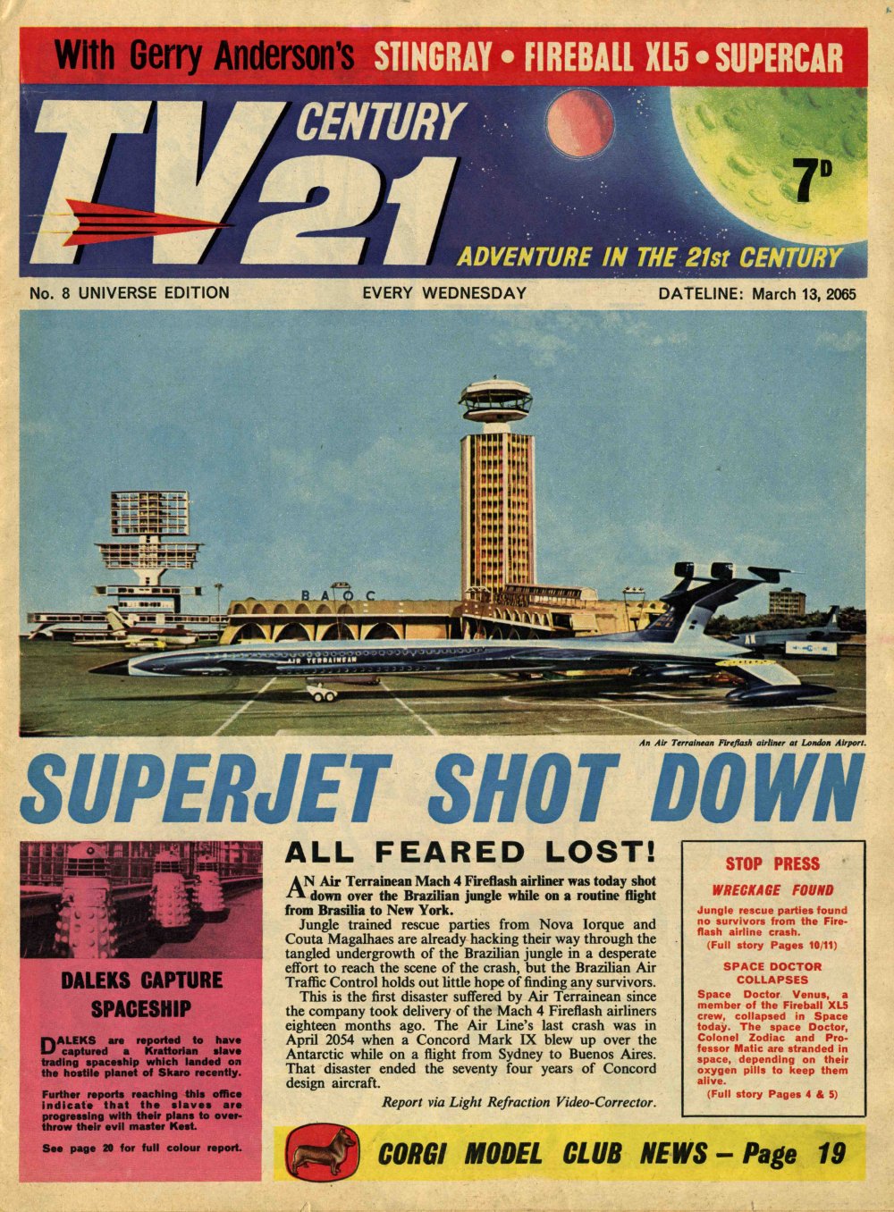 Read online TV Century 21 (TV 21) comic -  Issue #8 - 1
