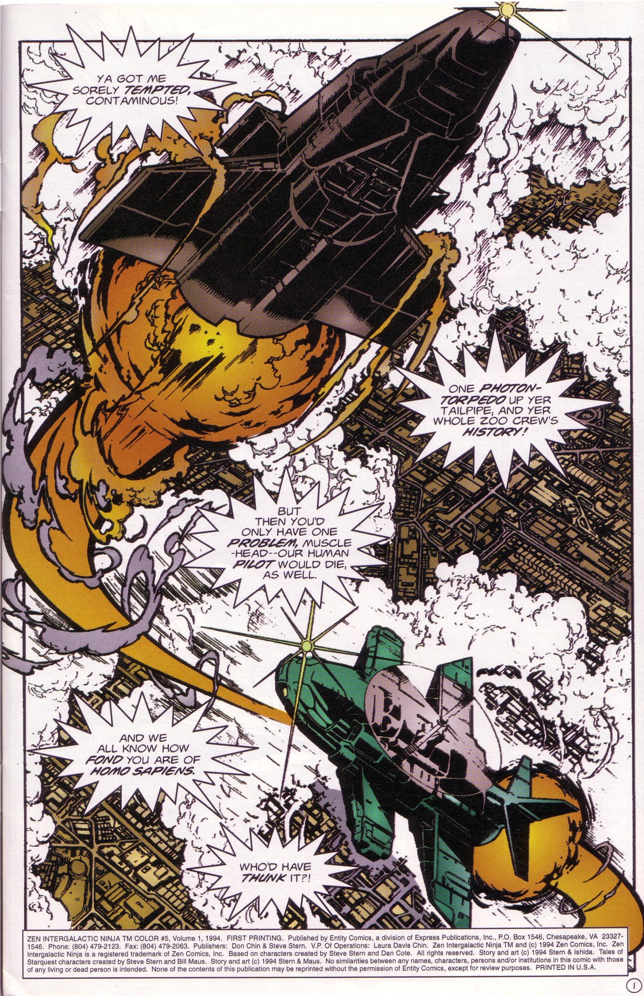 Read online Zen Intergalactic Ninja Color comic -  Issue #5 - 3