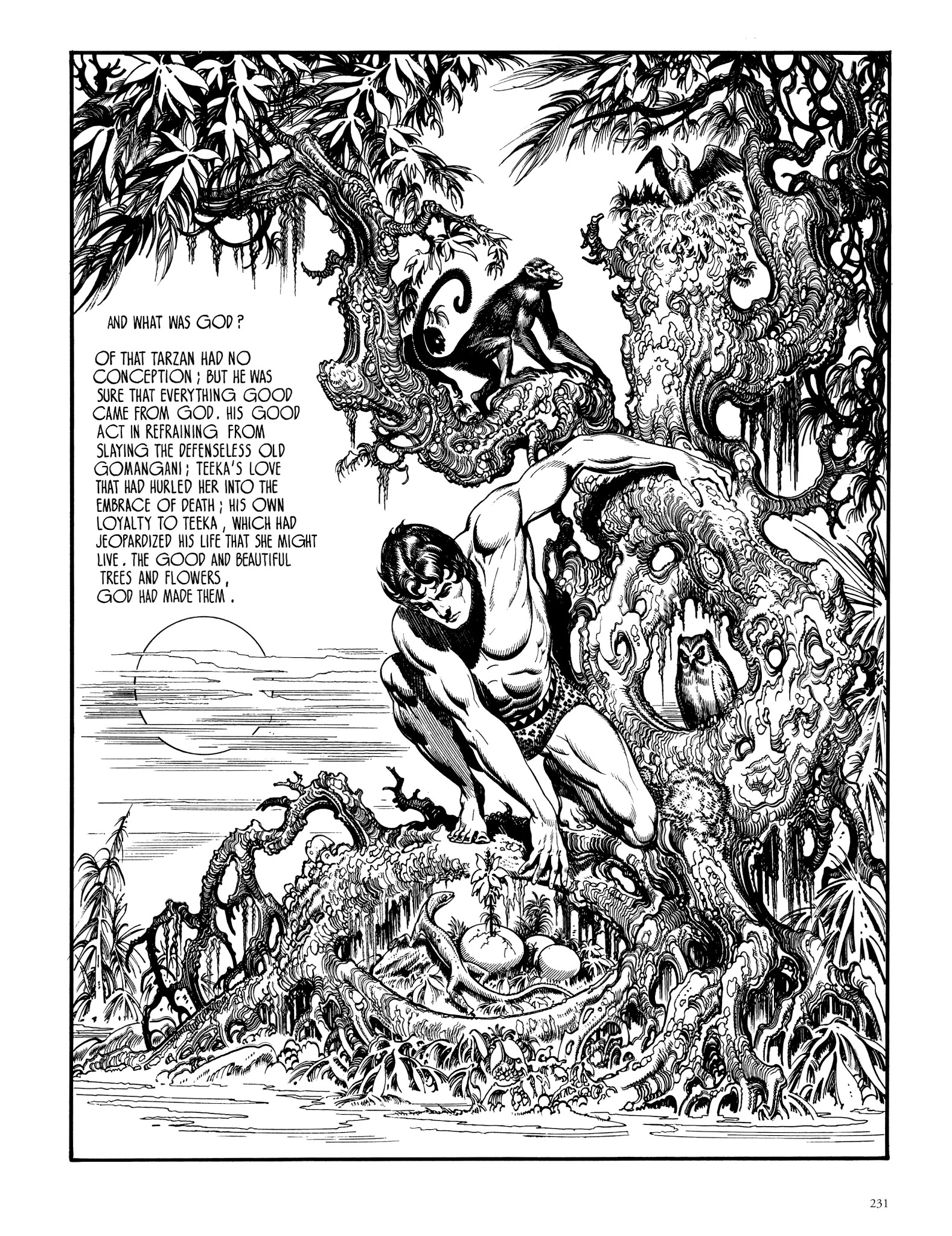 Read online Edgar Rice Burroughs' Tarzan: Burne Hogarth's Lord of the Jungle comic -  Issue # TPB - 230