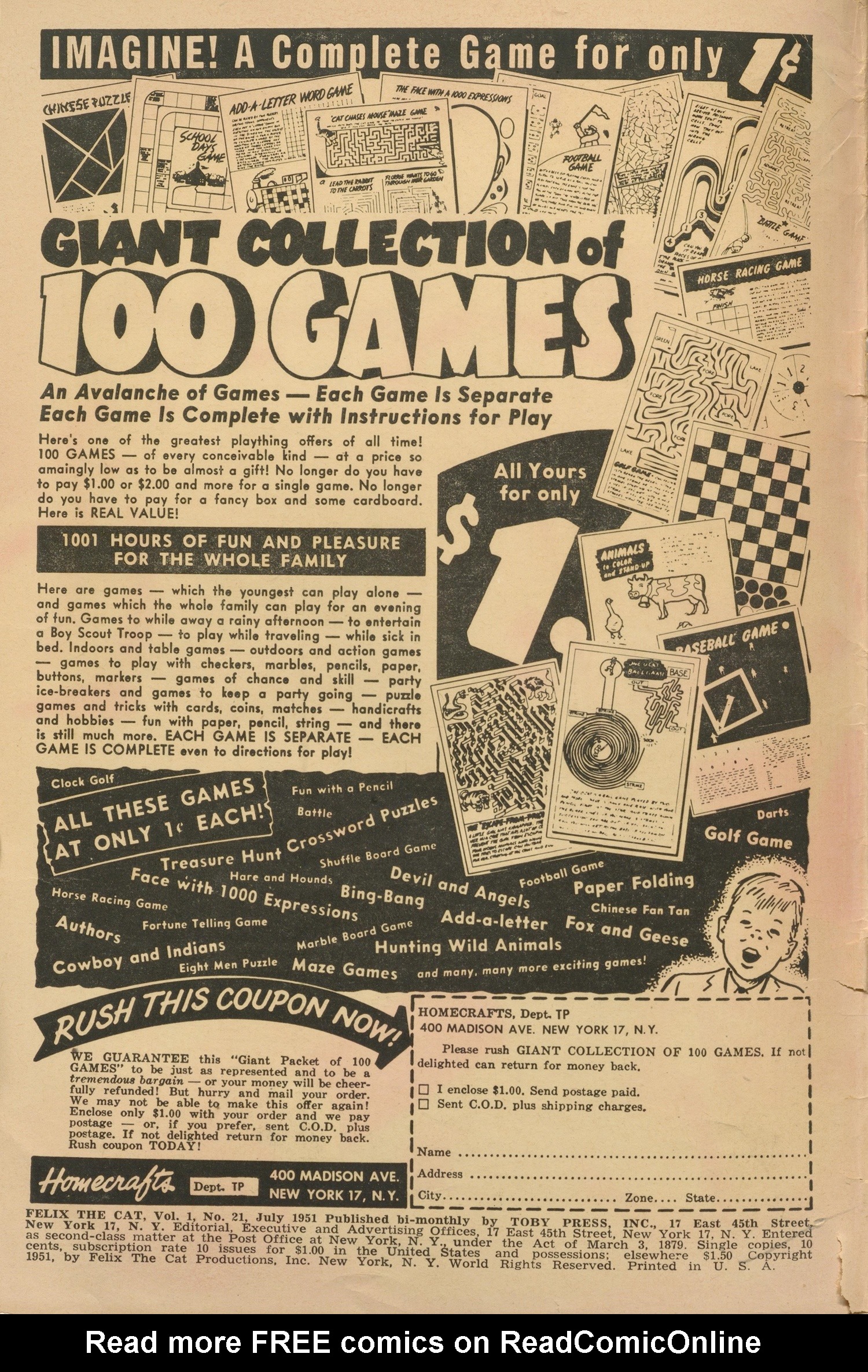 Read online Felix the Cat (1951) comic -  Issue #21 - 2