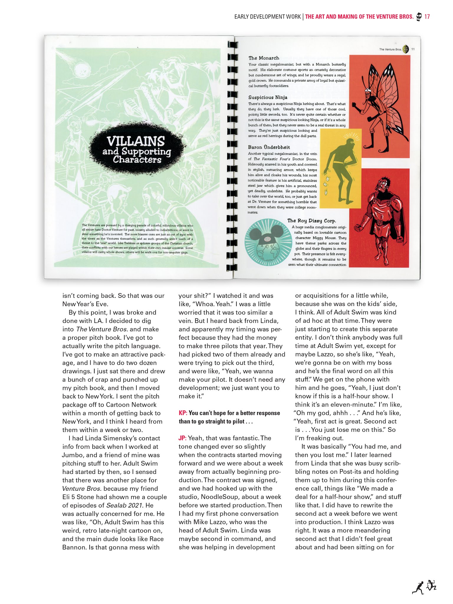 Read online Go Team Venture!: The Art and Making of The Venture Bros. comic -  Issue # TPB (Part 1) - 17