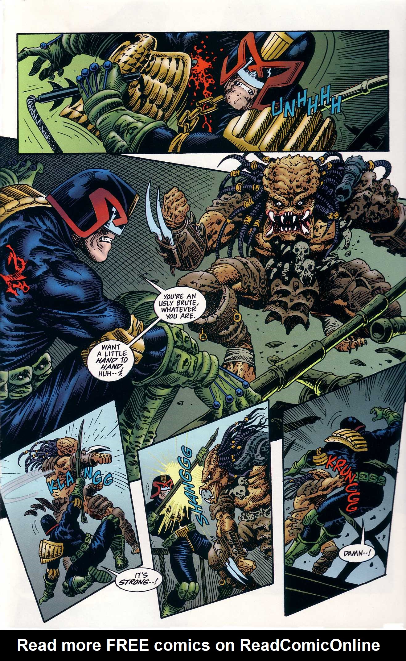 Read online Predator Versus Judge Dredd comic -  Issue #1 - 17