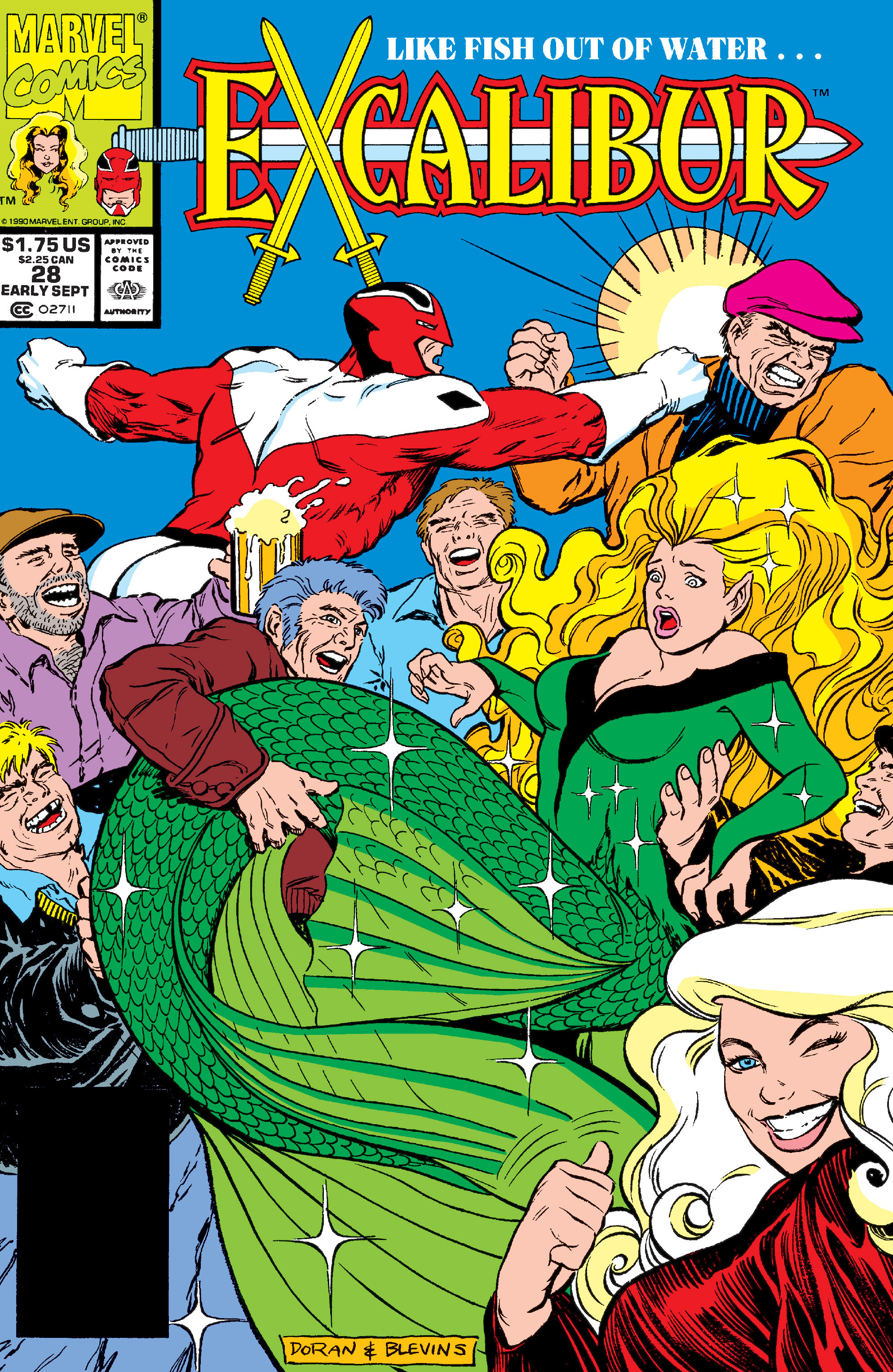 Read online Excalibur (1988) comic -  Issue #28 - 1