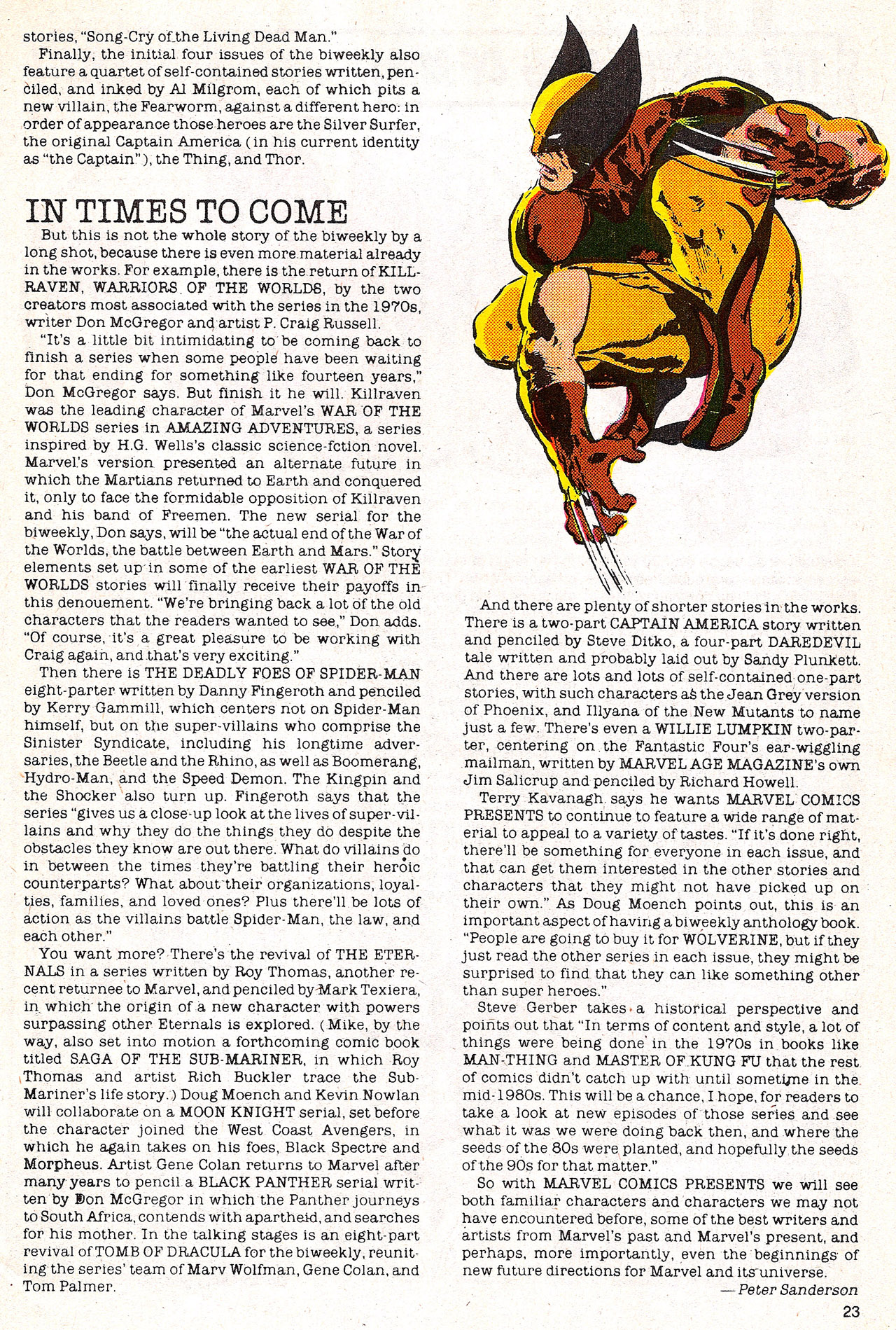 Read online Marvel Age comic -  Issue #65 - 23