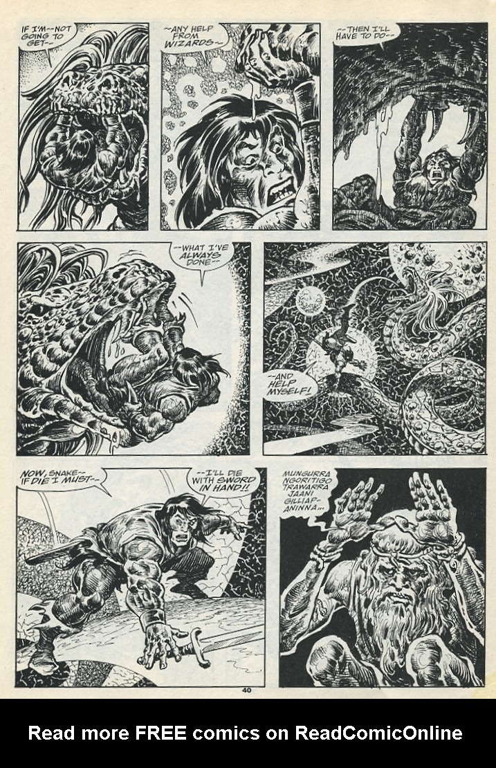 Read online The Savage Sword Of Conan comic -  Issue #193 - 42