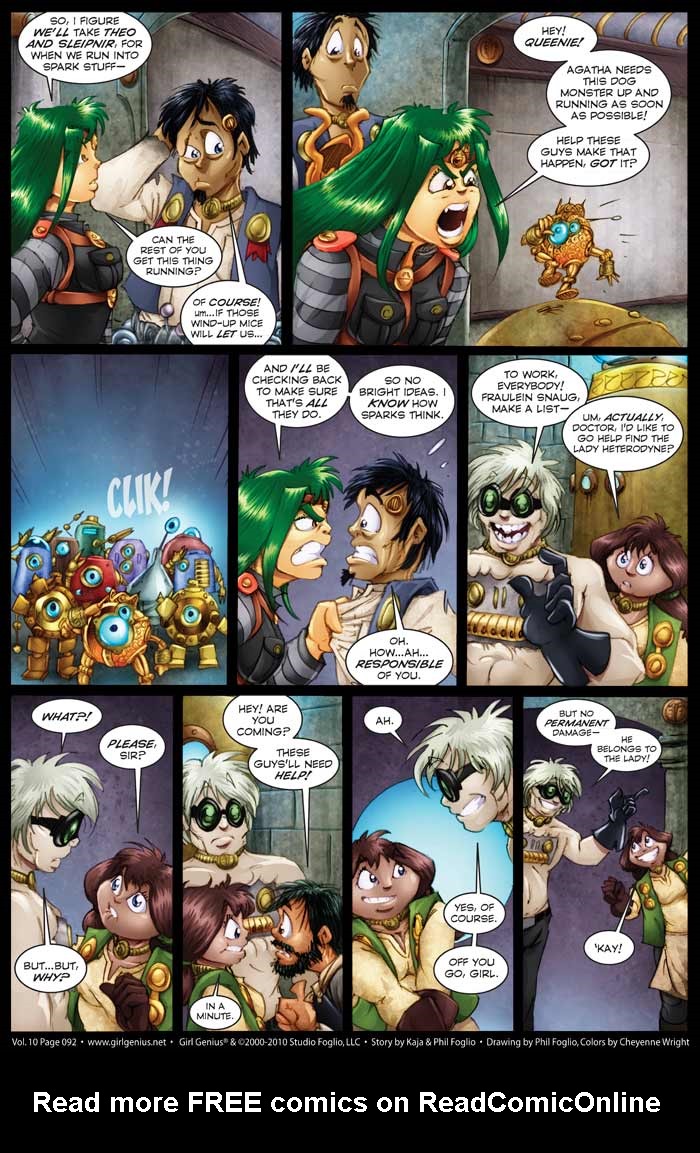 Read online Girl Genius (2002) comic -  Issue #10 - 93