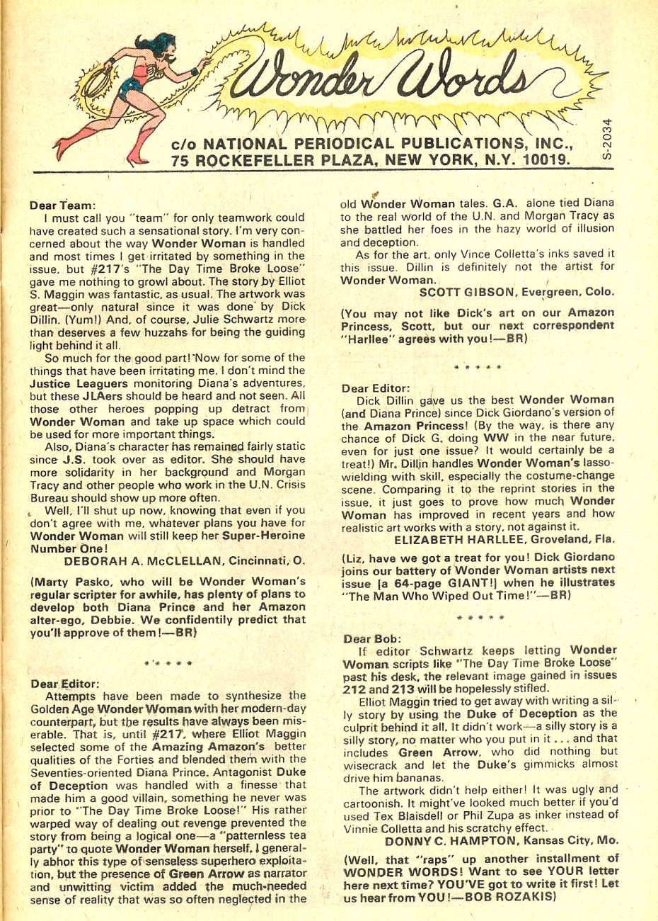 Read online Wonder Woman (1942) comic -  Issue #219 - 20