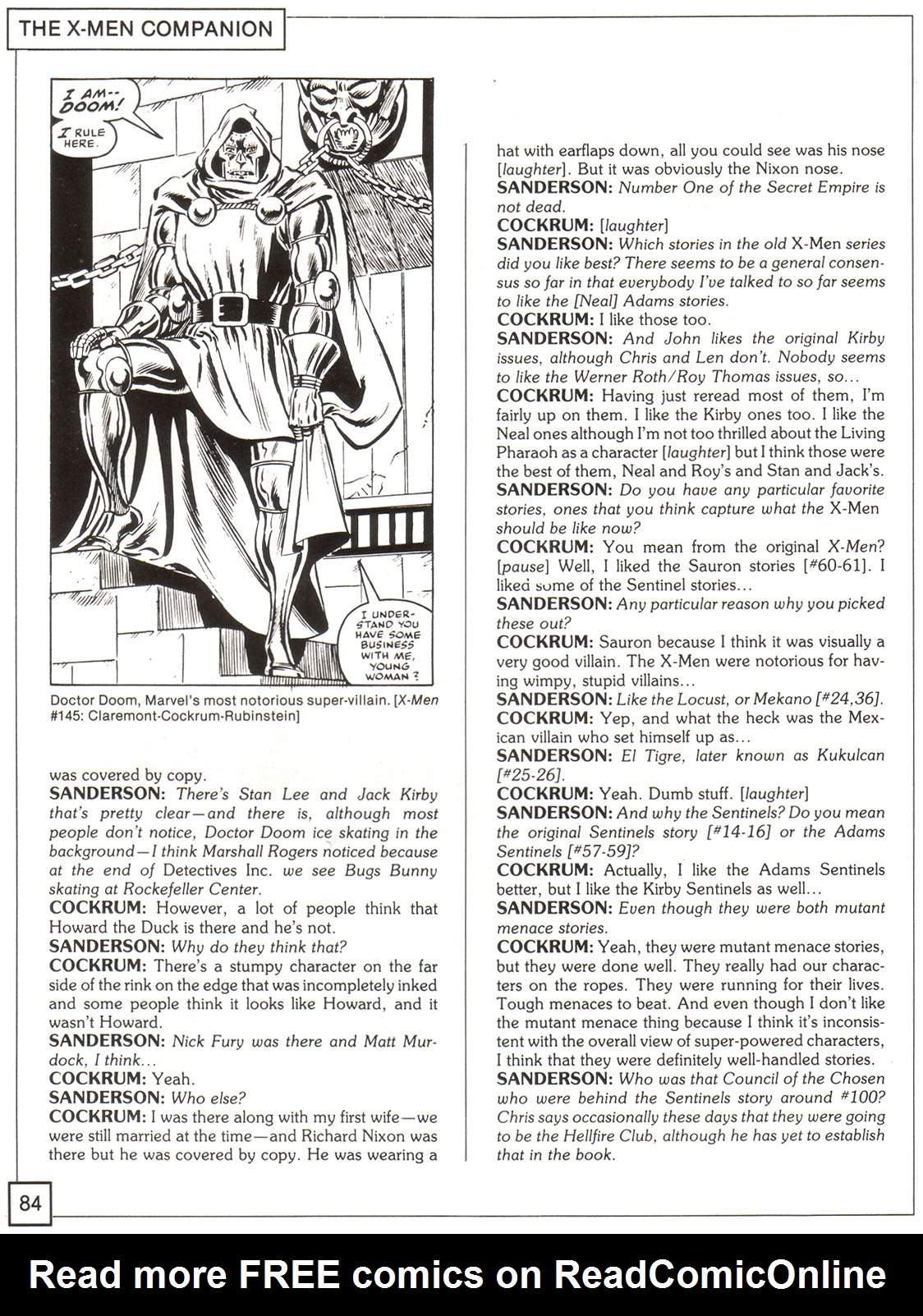 Read online The X-Men Companion comic -  Issue #1 - 84