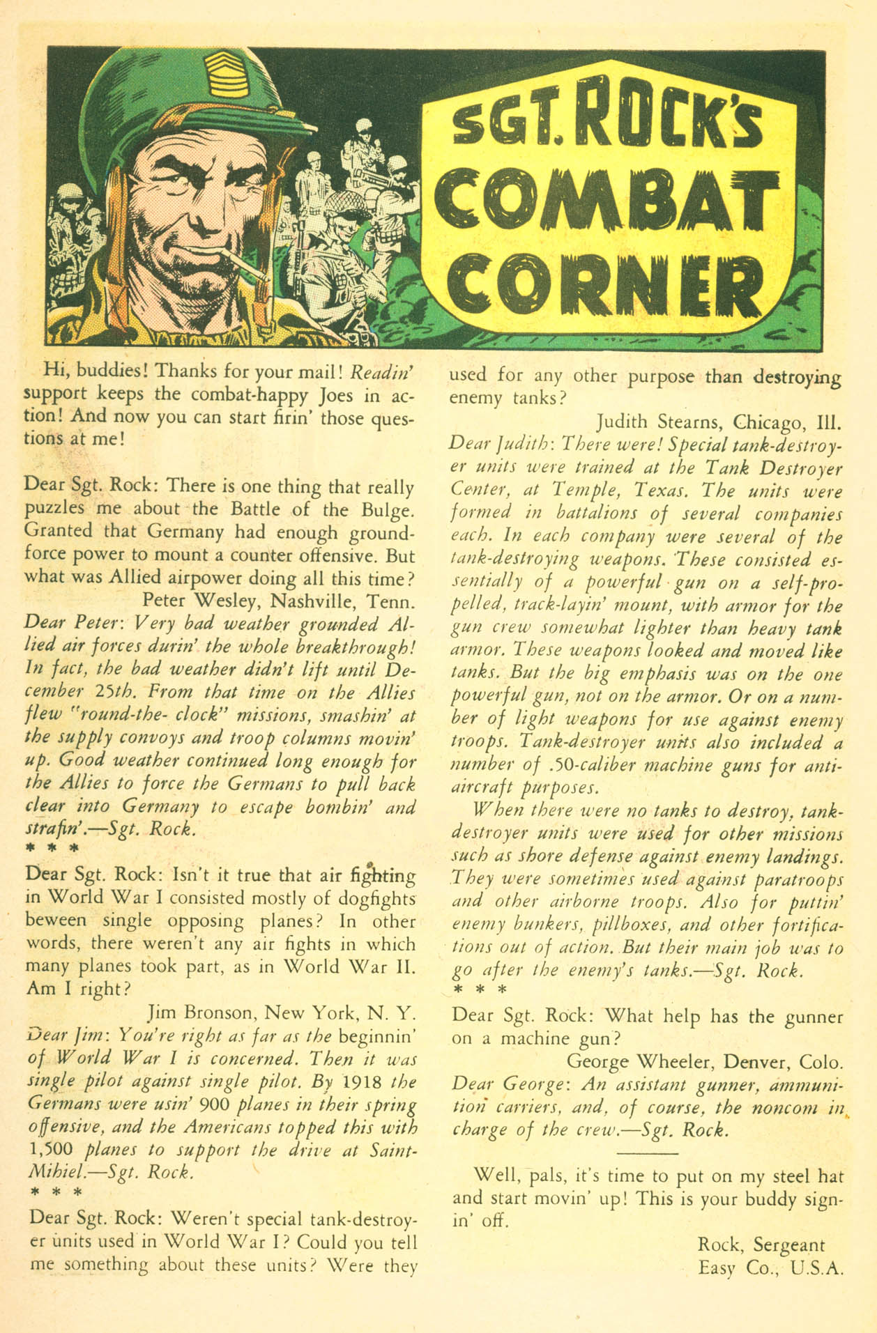 Read online Our Fighting Forces comic -  Issue #75 - 22