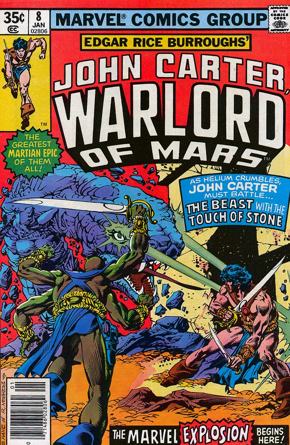 Read online John Carter Warlord of Mars comic -  Issue #8 - 1