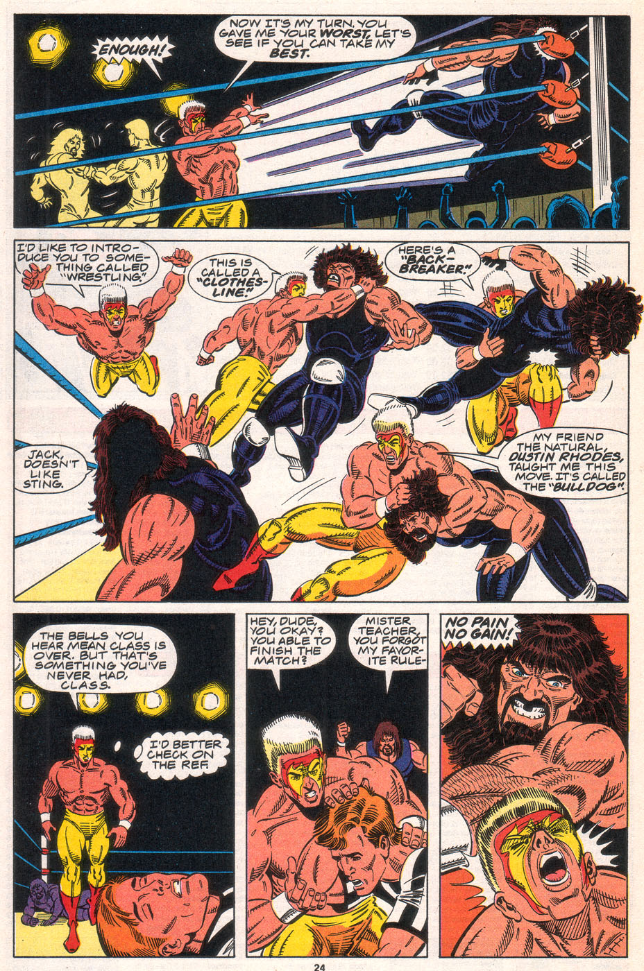 Read online WCW World Championship Wrestling comic -  Issue #8 - 24