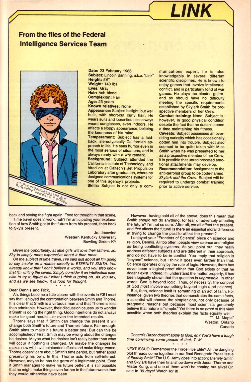 Read online Eternity Smith comic -  Issue #5 - 29