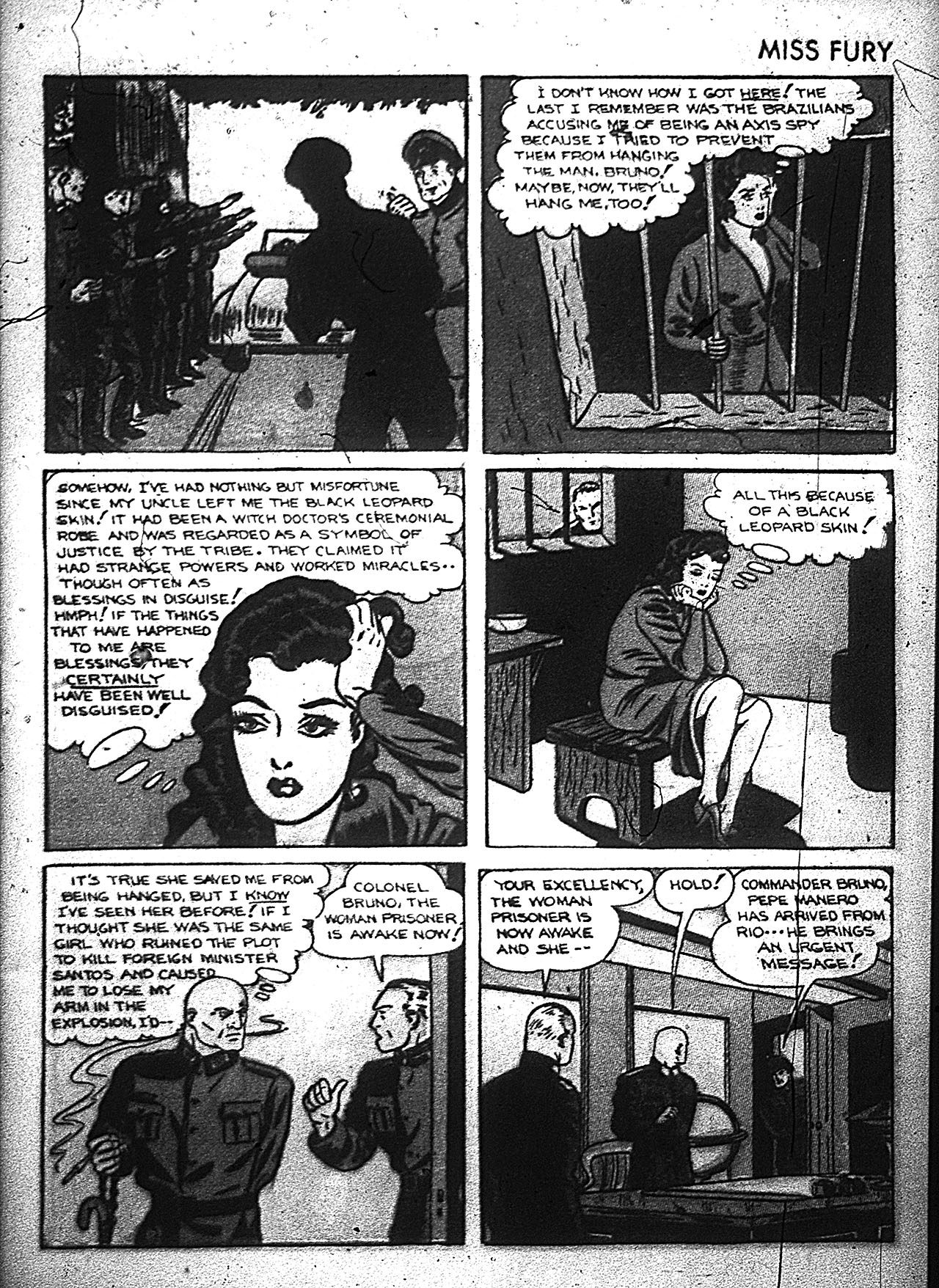 Read online Miss Fury (1942) comic -  Issue #3 - 7