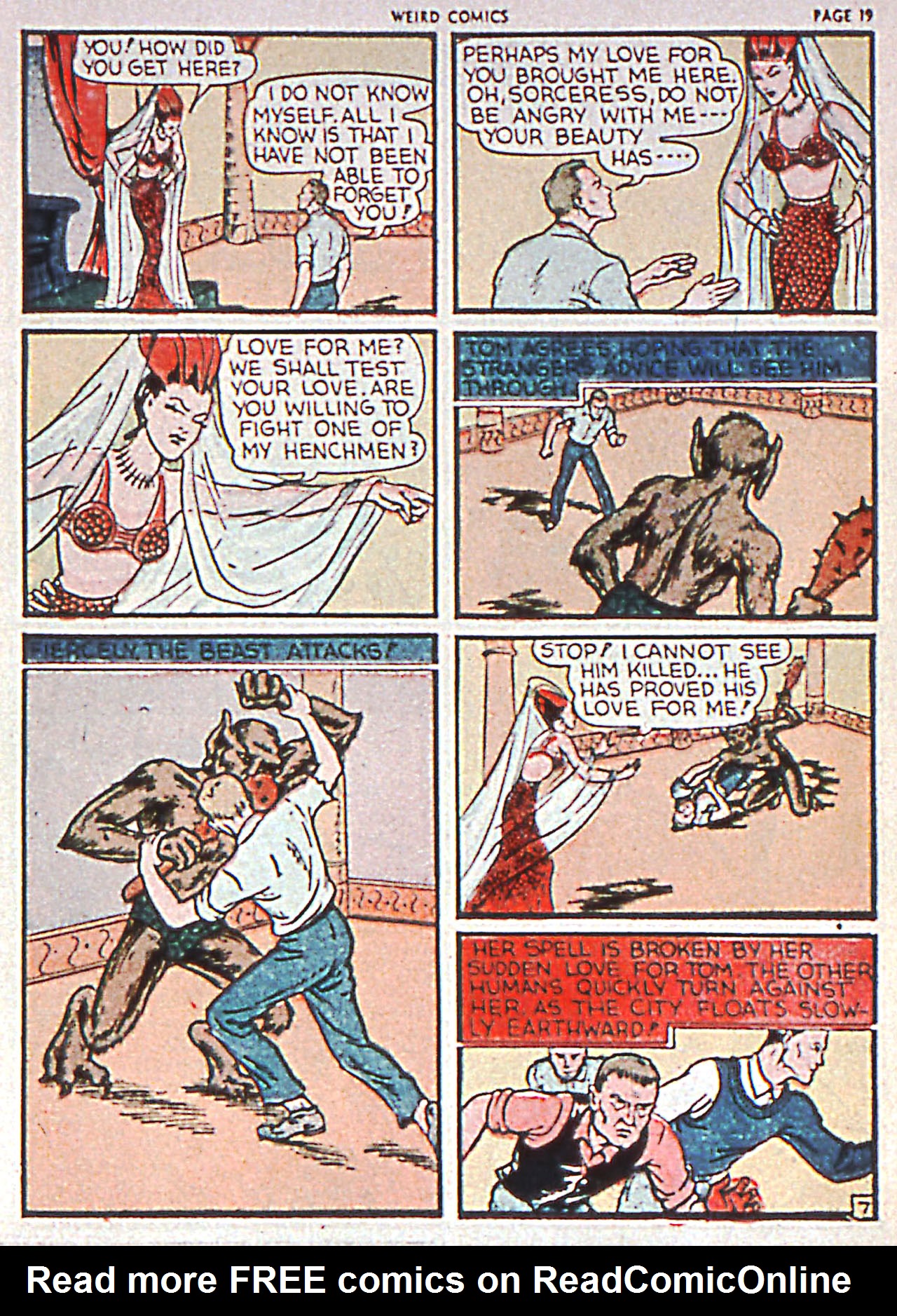 Read online Weird Comics comic -  Issue #1 - 19