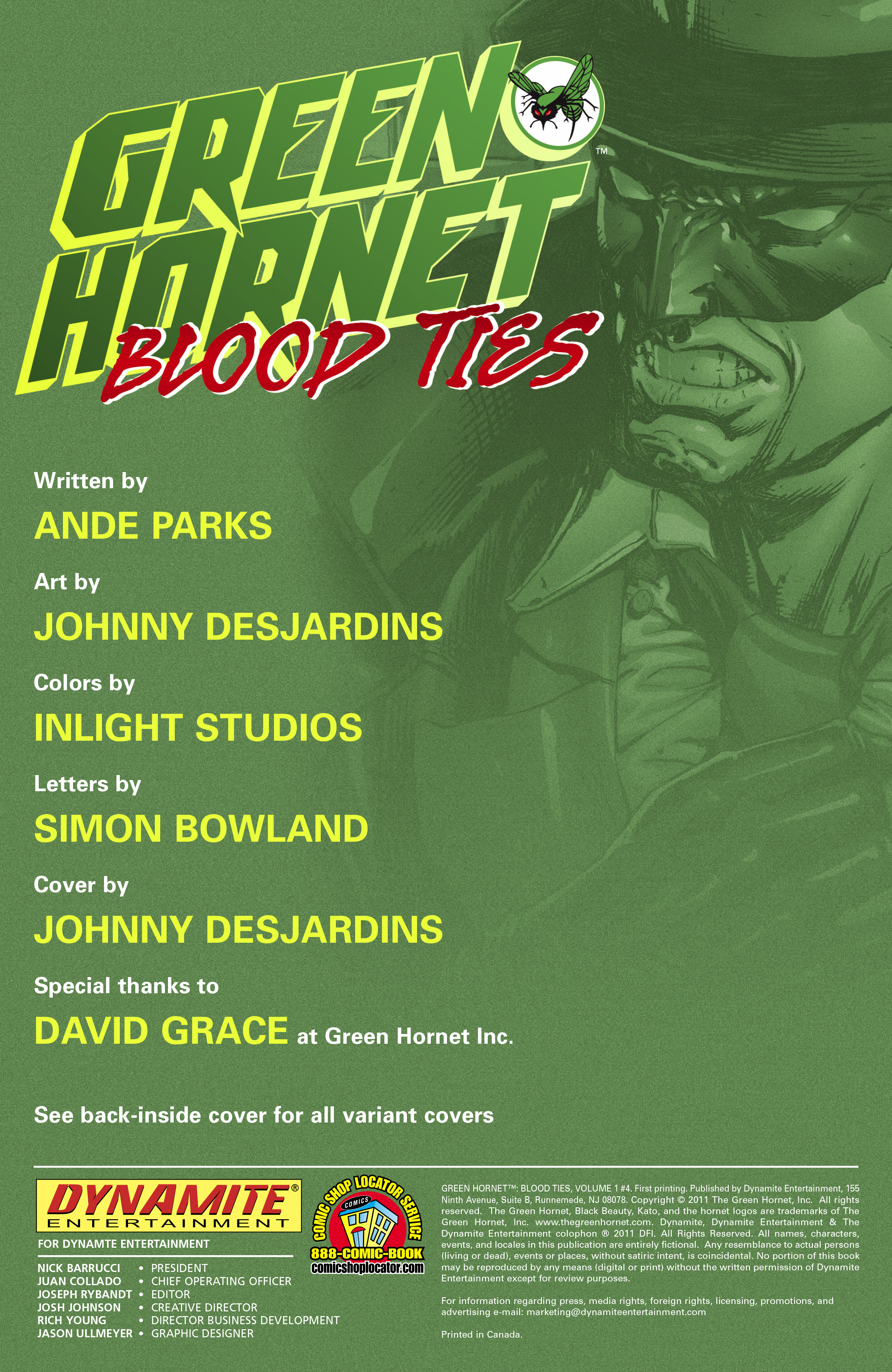 Read online Green Hornet: Blood Ties comic -  Issue #4 - 2