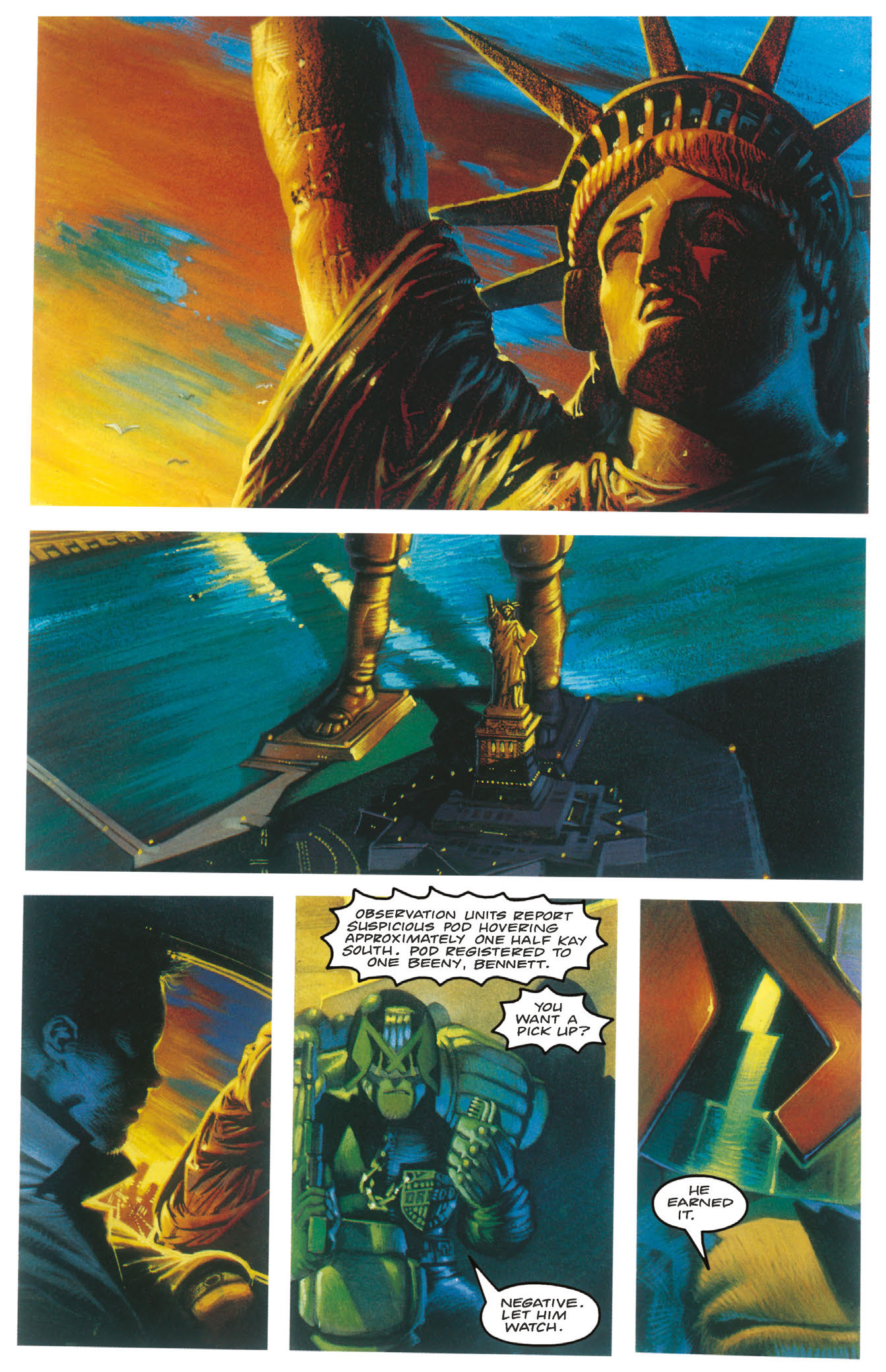 Read online Essential Judge Dredd: America comic -  Issue # TPB (Part 1) - 92