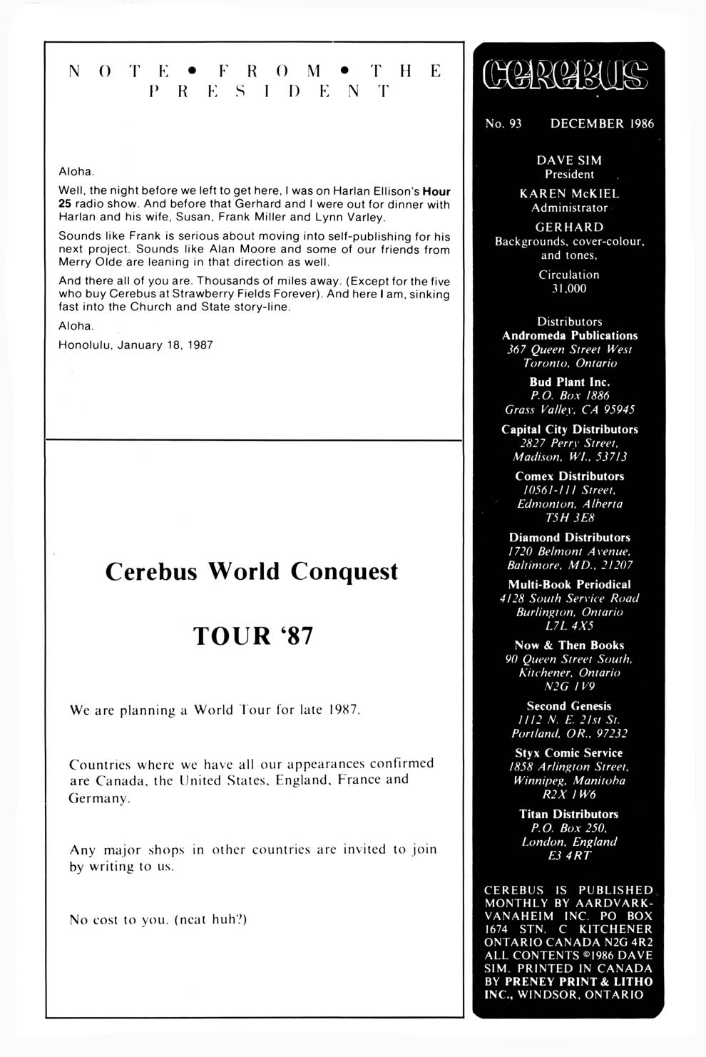 Cerebus Issue #93 #93 - English 2